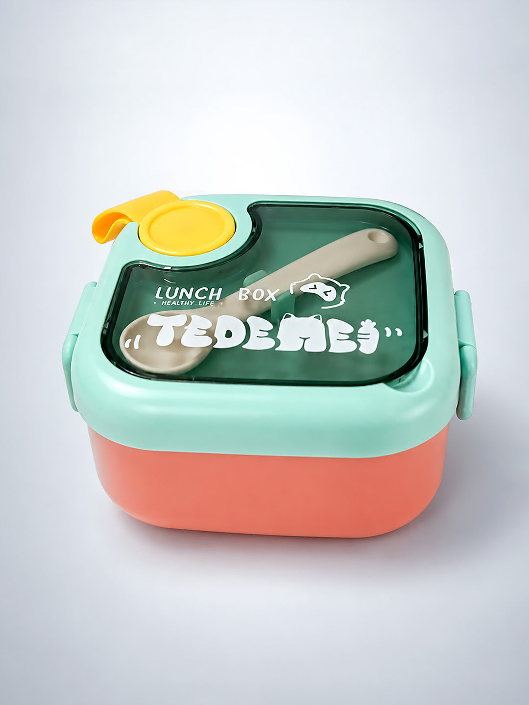 2-Tier Kids Lunch Box | Leak-Proof | BPA-Free | Spoon & Scissor Included