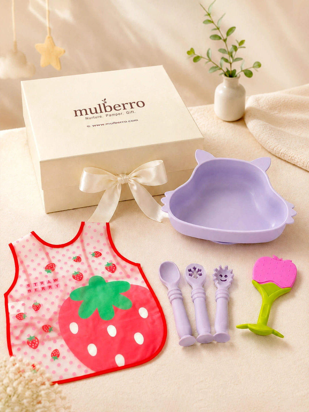 7-Piece Baby Weaning Gift Hamper | Silicone Feeding Set | 0–24 Months