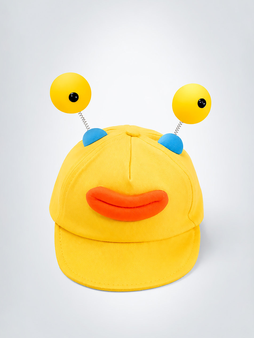 Yellow 3D Eyeball Antenna Kids Cap | Adjustable Fit | Toddlers & Kids 2–6 Years