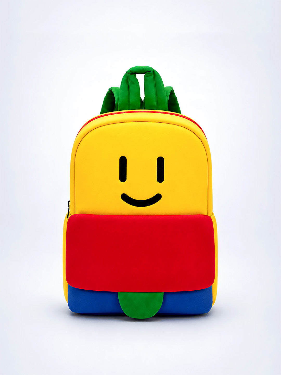 Smiley Face Kids Backpack – Bright Multicolour Toddler & Kids School Bag with Safety Leash