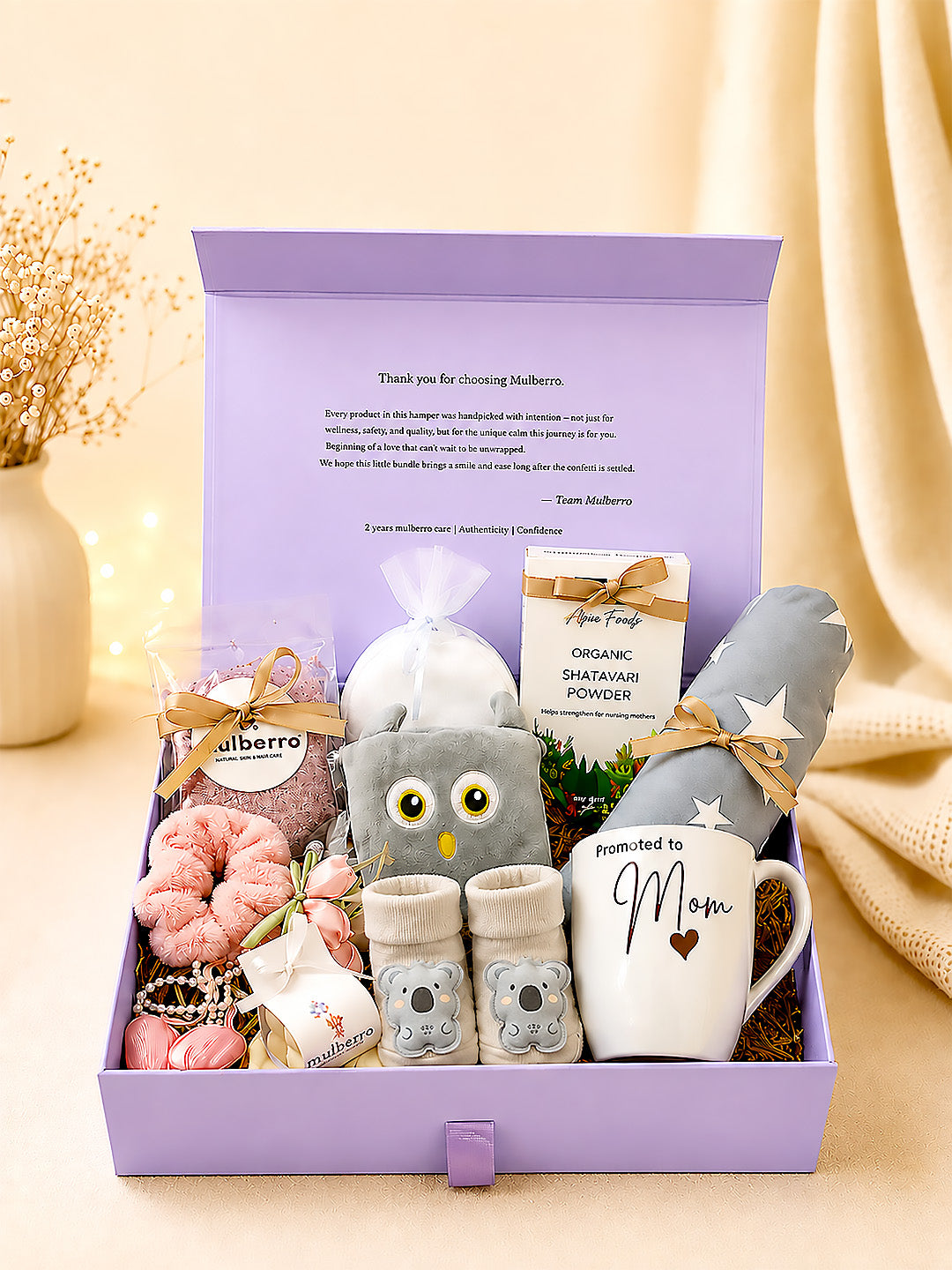 New Mom | Postpartum Care | 13-Piece Lavender Box Gift Hamper