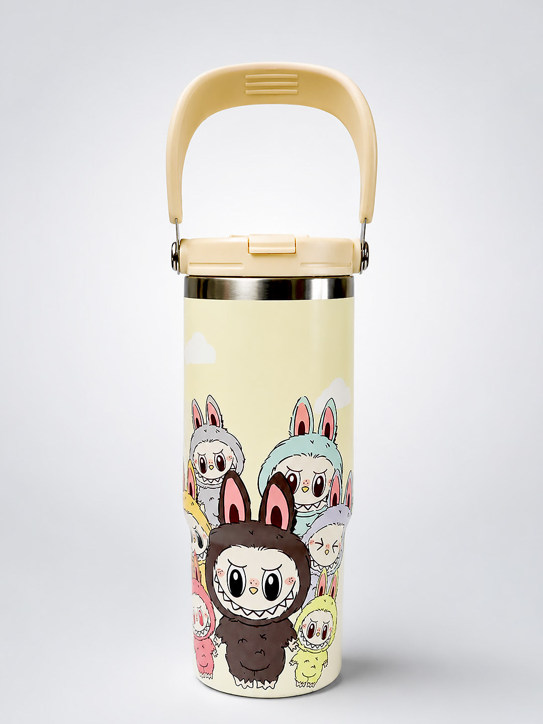 Bunny Monster Crew Stainless Steel Kids Tumbler | Dual Lid & Straw