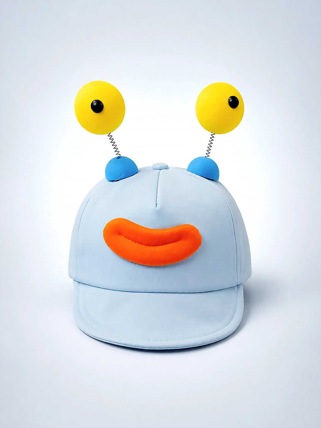 Blue 3D Funny Eyeball Antenna Baby Cap | Adjustable Strap | 2–6 Years