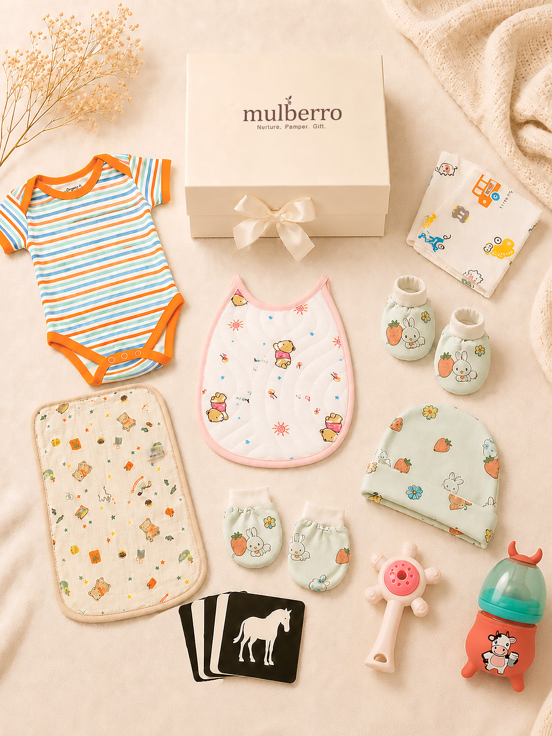 14-Piece Little Explorer Gift Hamper | Unisex | Pure Cotton | 0–6 Months
