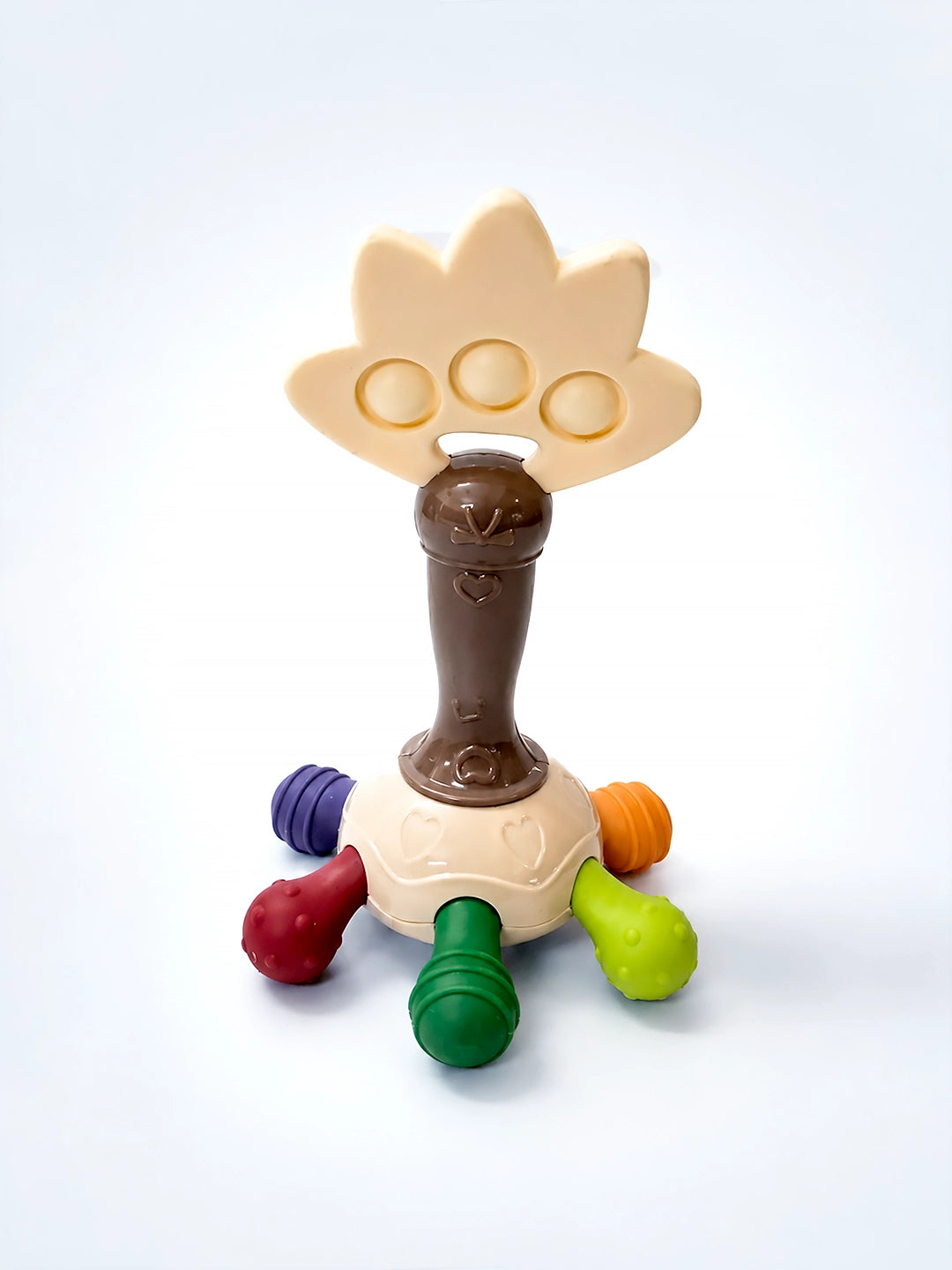Mulberry Baby Teether Rattle | Multi-Textured Sensory Toy | Teething Relief for Infants