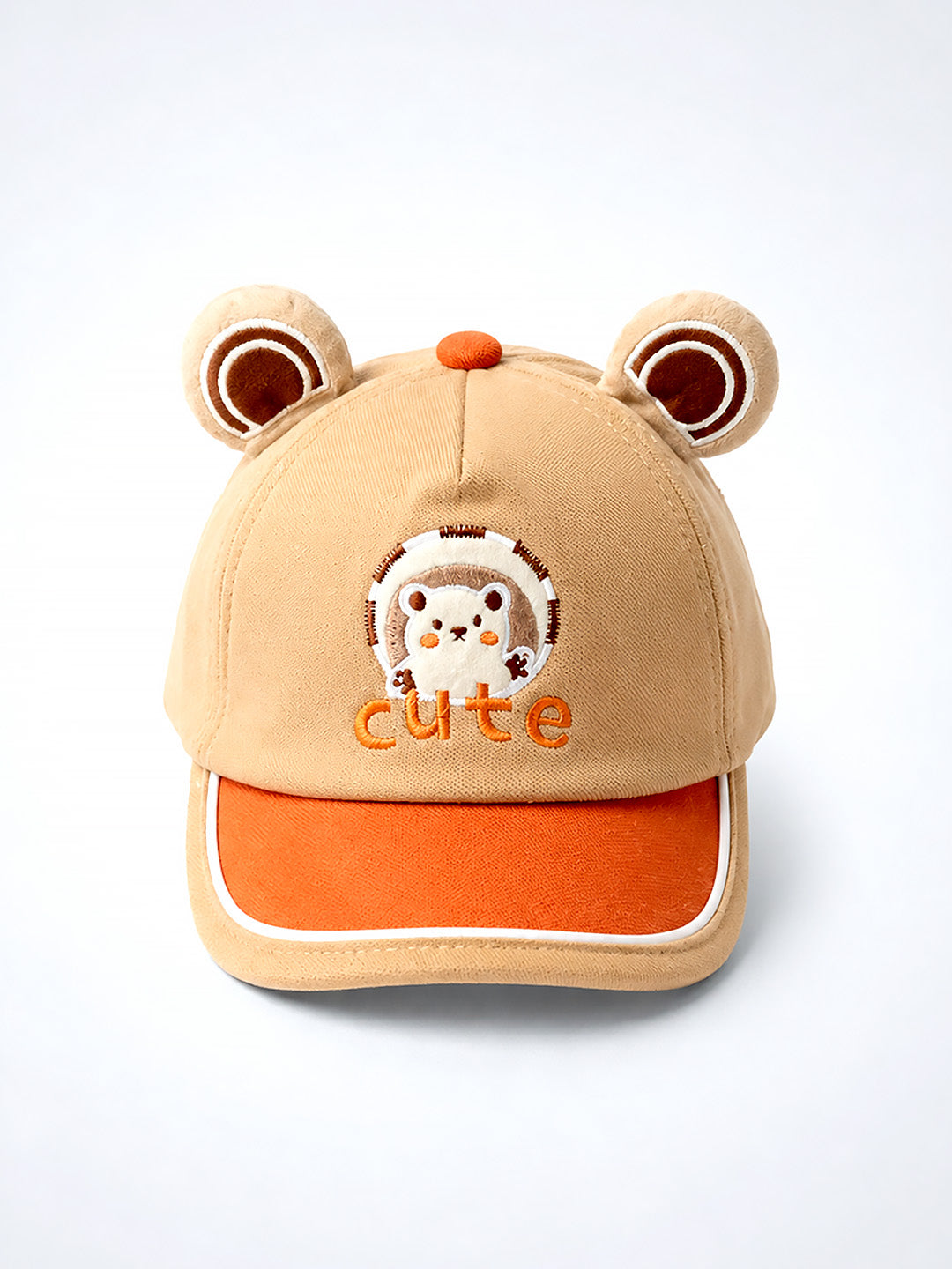 3D Bear Ears Baby Cap | Adjustable Strap | Toddlers 2–6 Years
