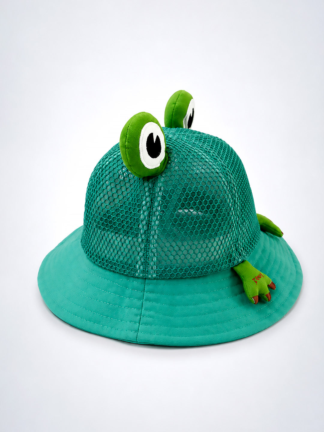 Green 3D Frog Baby Bucket Hat | Breathable Mesh | Infants & Toddlers