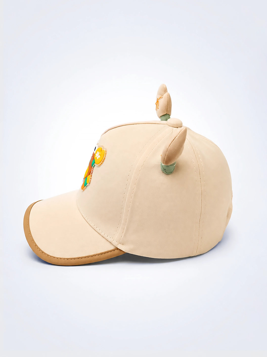 Beige 3D Crab Kids Baseball Cap | Adjustable Fit | Boys & Girls 2–6 Years
