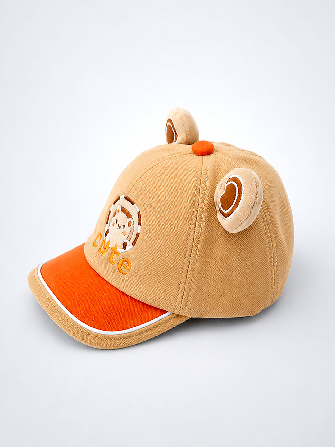 3D Bear Ears Baby Cap | Adjustable Strap | Toddlers 2–6 Years
