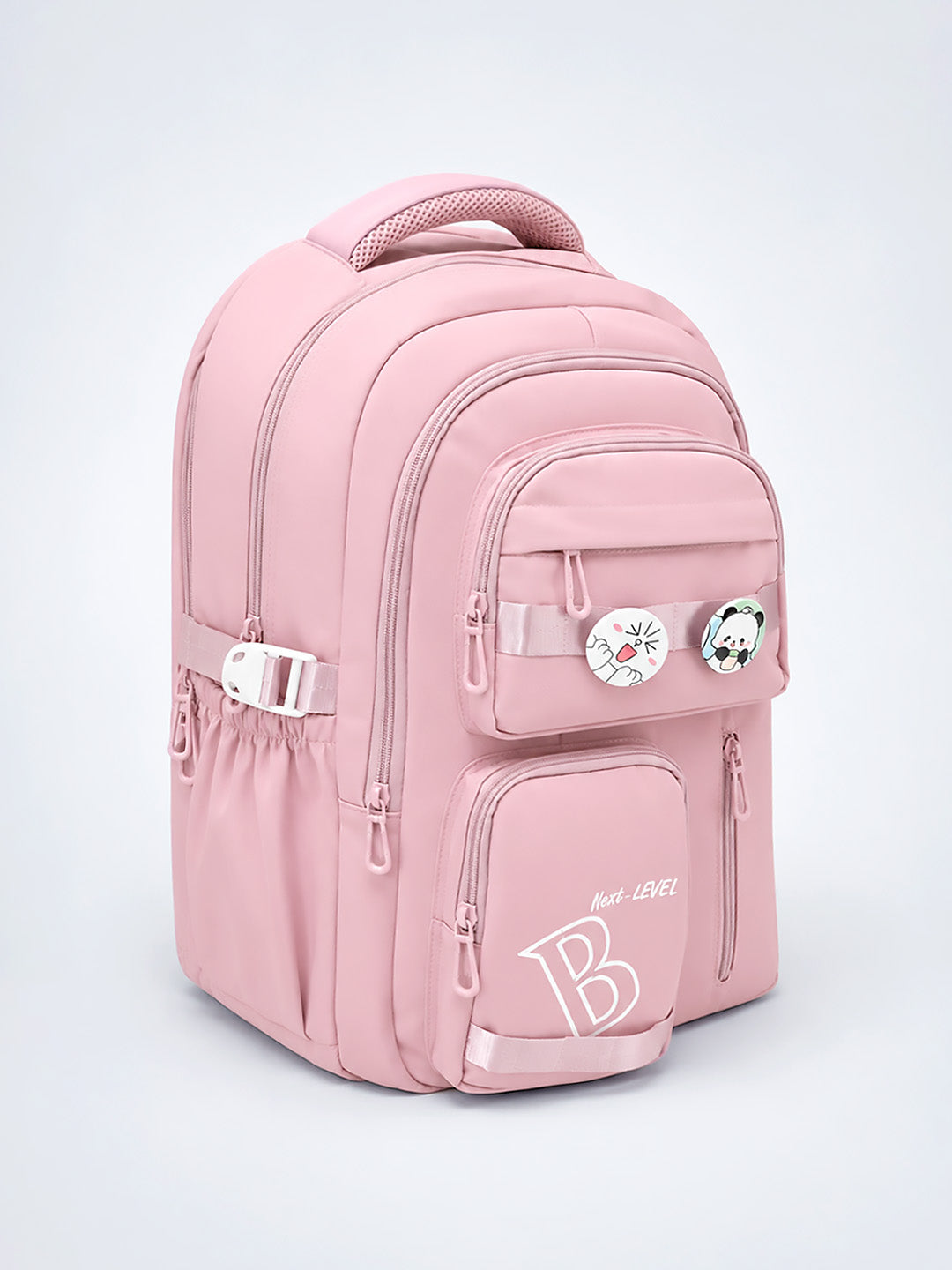 Next-Level Premium Pink School Backpack for Kids & Teens