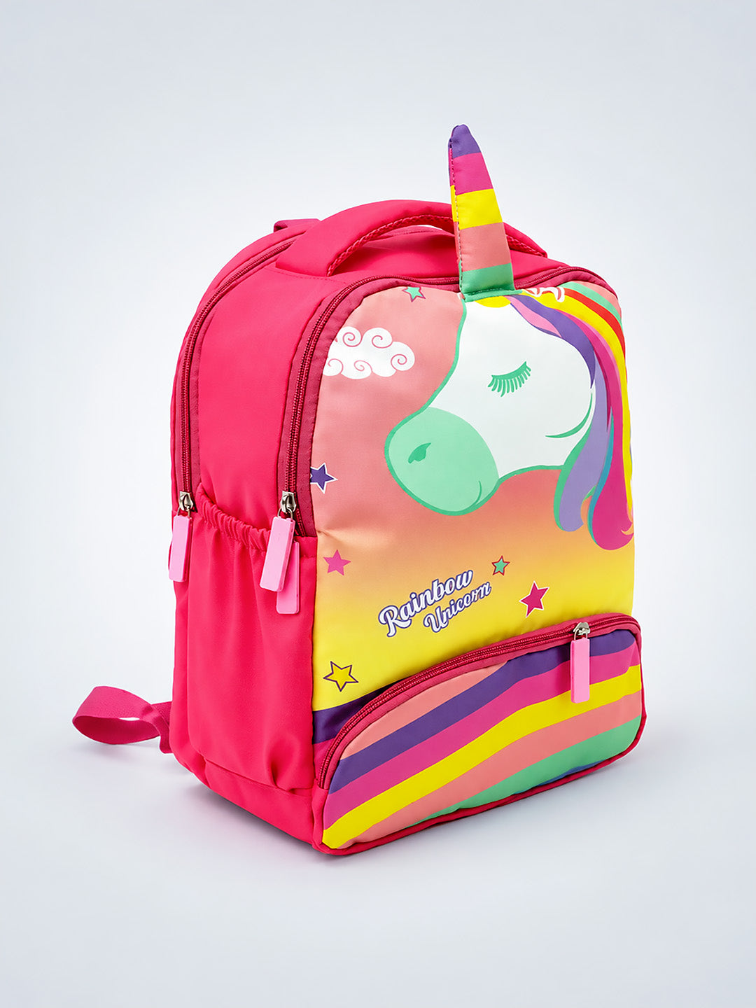 Rainbow Unicorn Kids Backpack – Pink School Bag for Girls