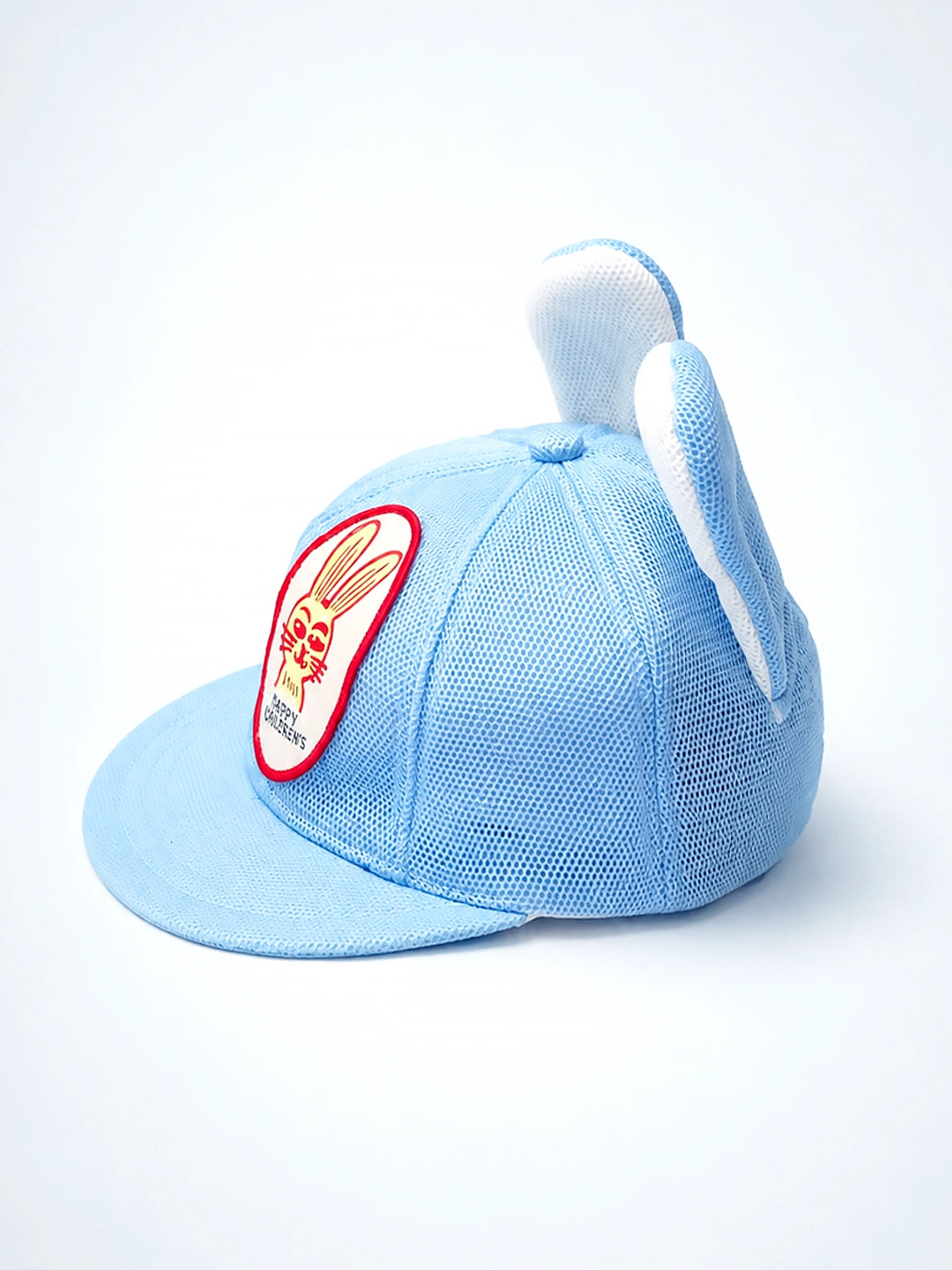 Blue 3D Bunny Ears Kids Cap | Soft Mesh | Adjustable Fit | 2–6 Years