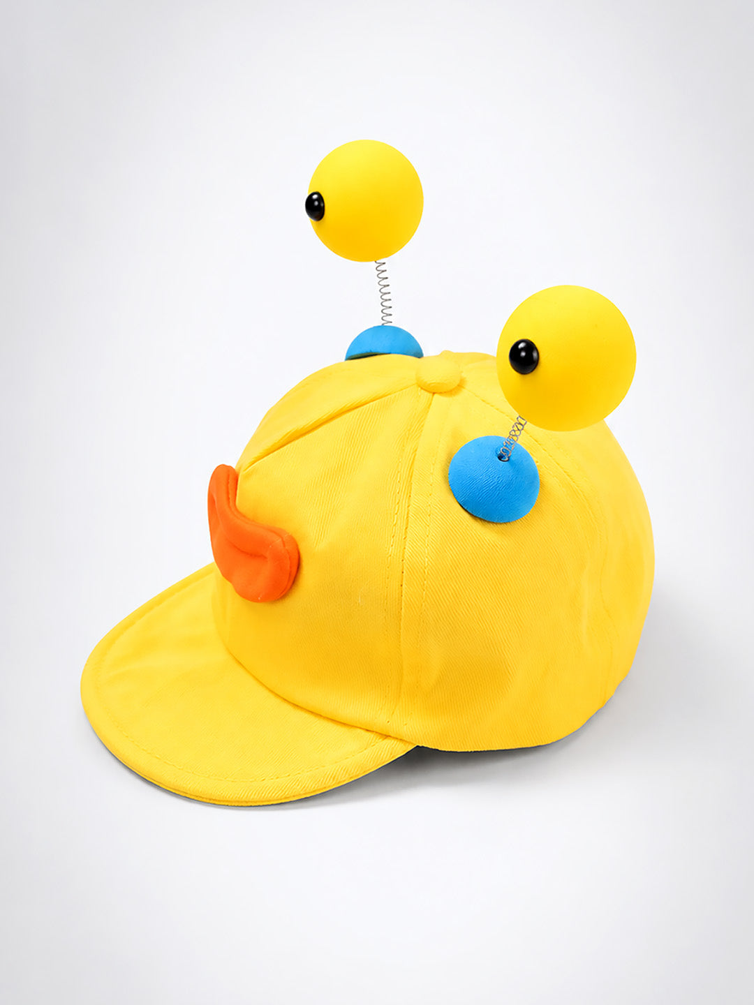 Yellow 3D Eyeball Antenna Kids Cap | Adjustable Fit | Toddlers & Kids 2–6 Years