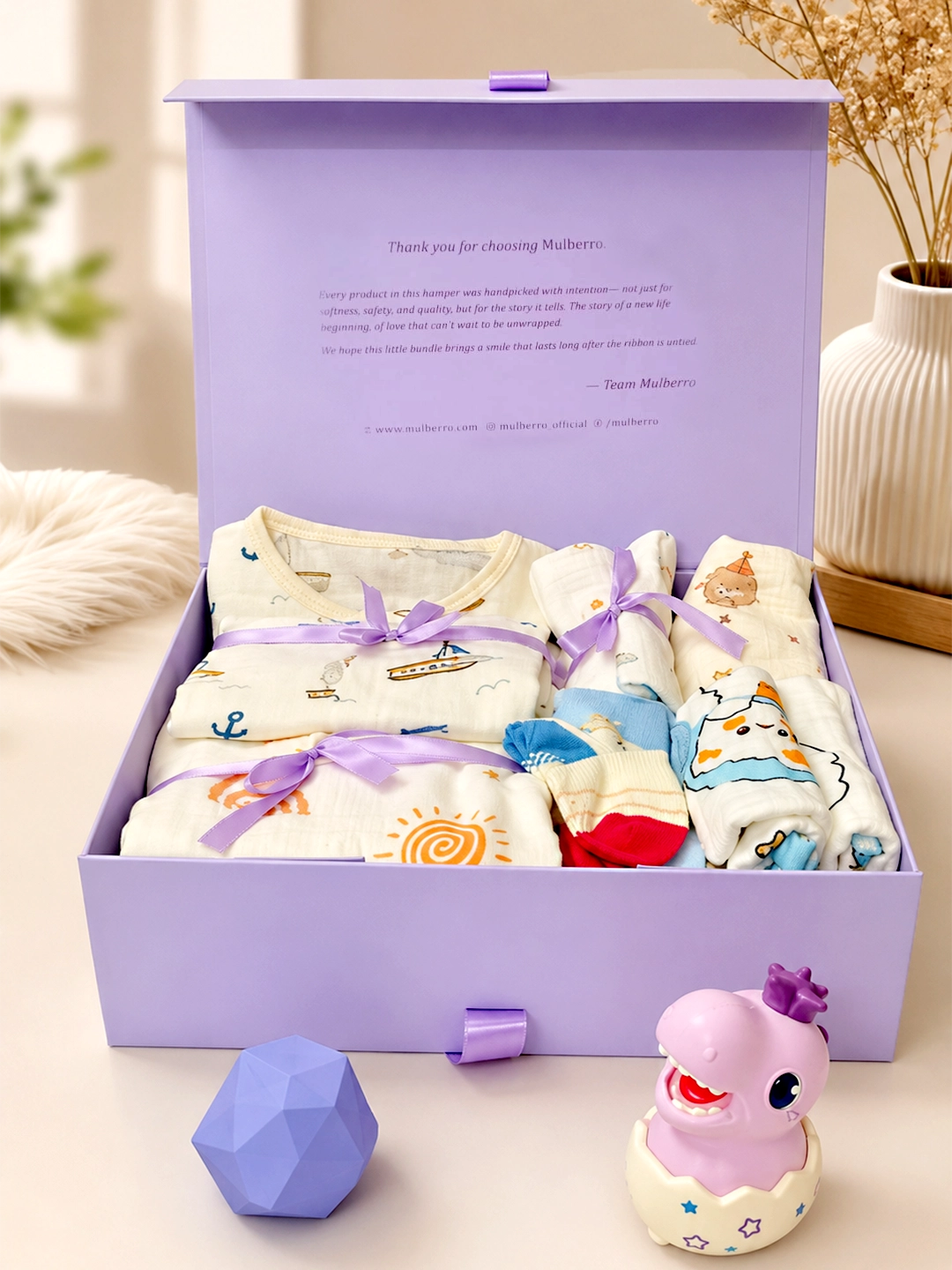 21-Piece Muslin Cotton Essentials Newborn Baby Gift Hamper | 100% Muslin Cotton | Unisex | 0–12 Months