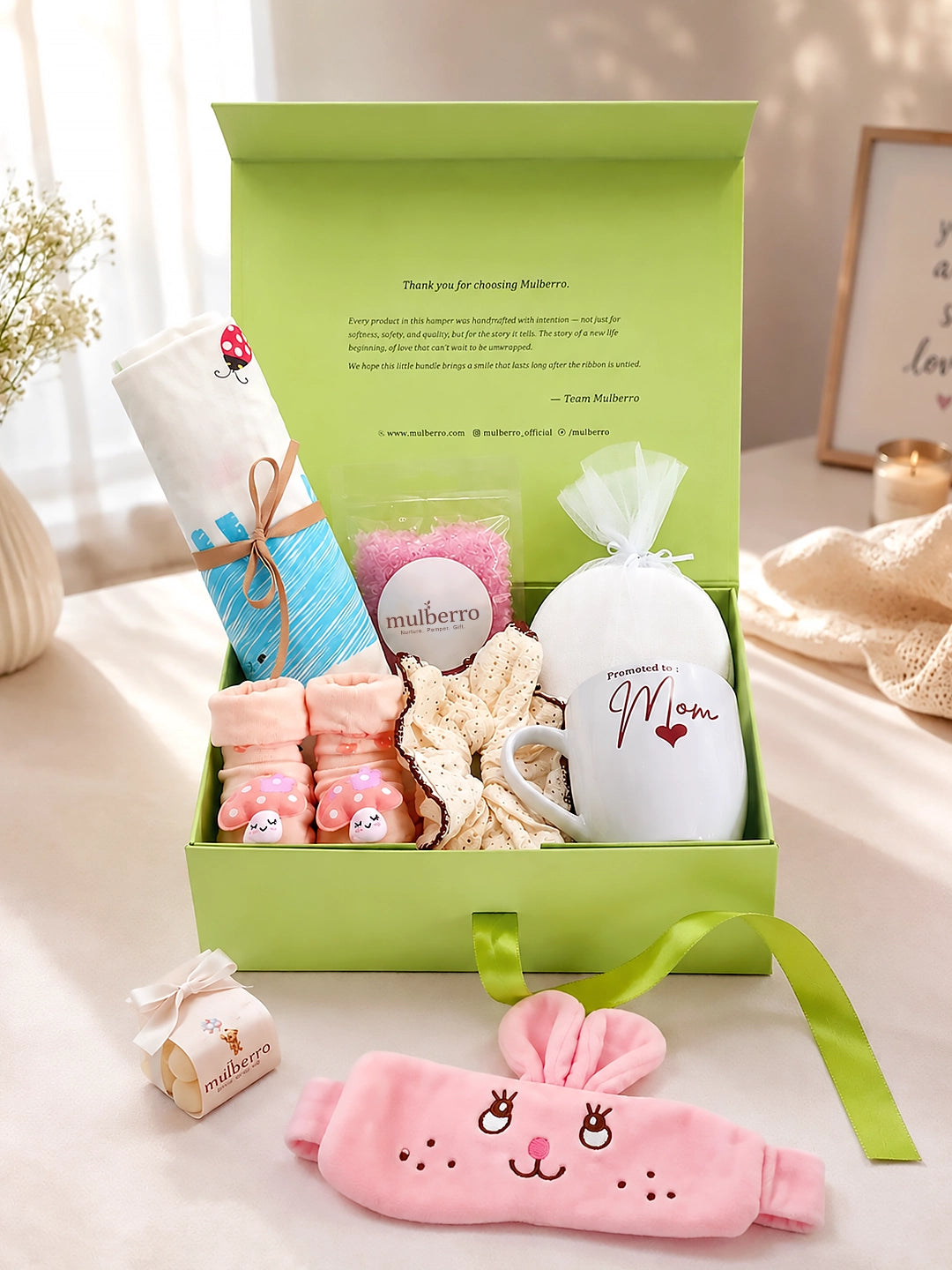 New Mom | Postpartum Care | 14-Piece Green Box Gift Hamper