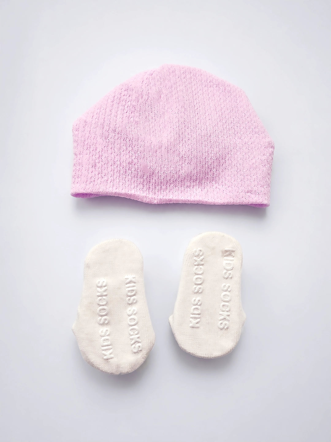 Pink Floral Turban Cap & Daisy Booties Set | Soft & Breathable | Baby Girls 0–12 Months