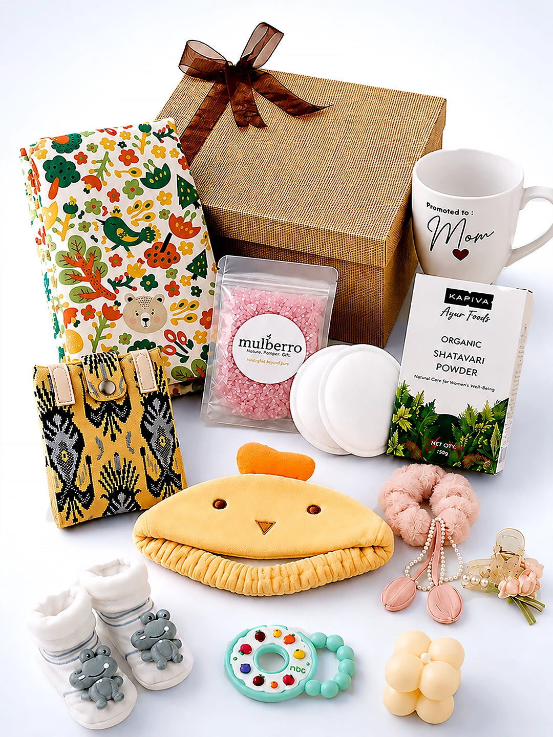 New Mom | Postpartum Care | 15-Piece Jute Box Gift Hamper