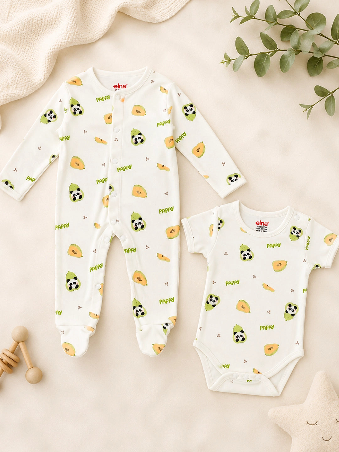 Panda Papay 23-Piece Newborn Baby Gift Hamper | Pure Cotton | Unisex | 0–3 Months