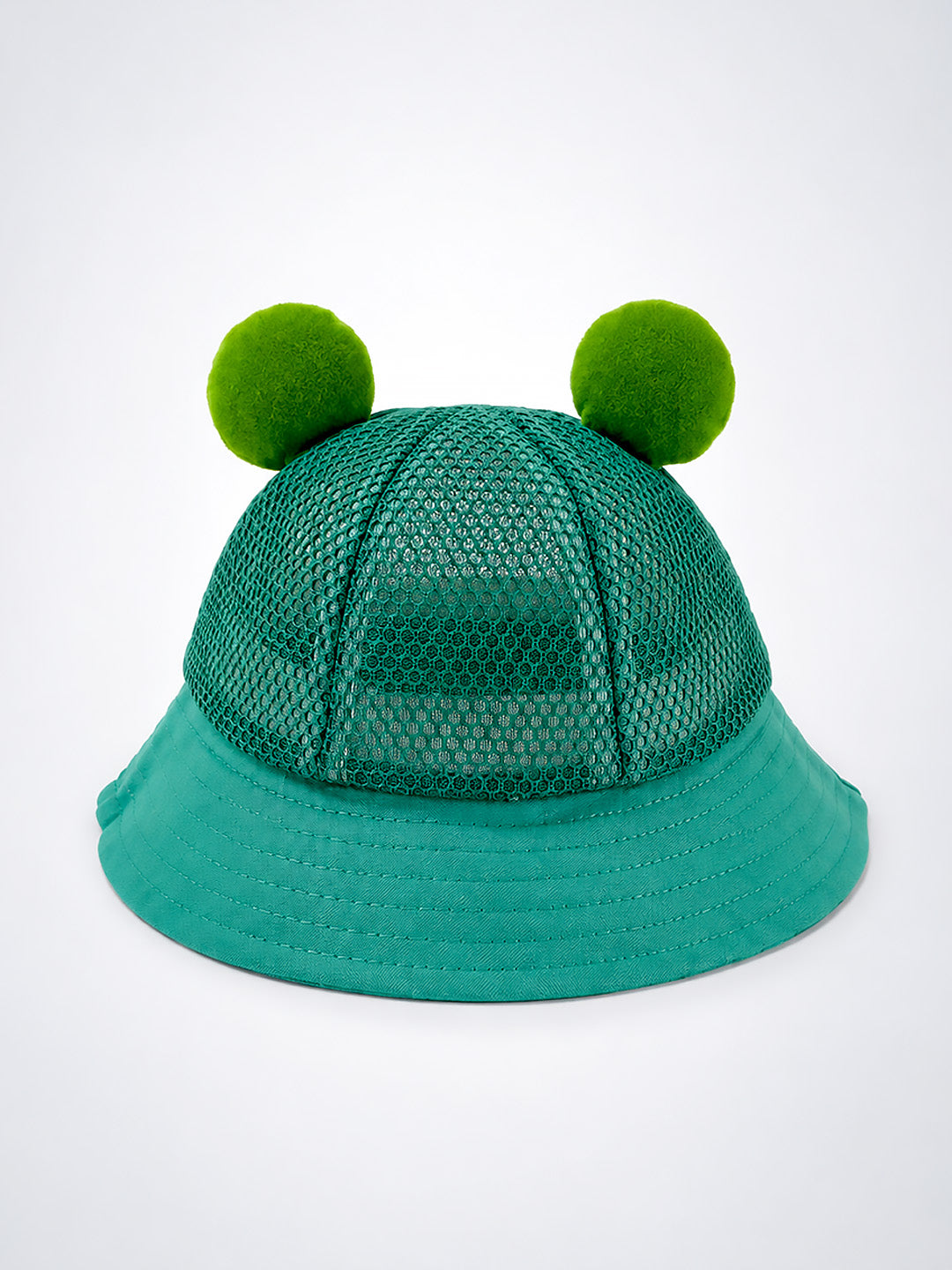 Green 3D Frog Baby Bucket Hat | Breathable Mesh | Infants & Toddlers