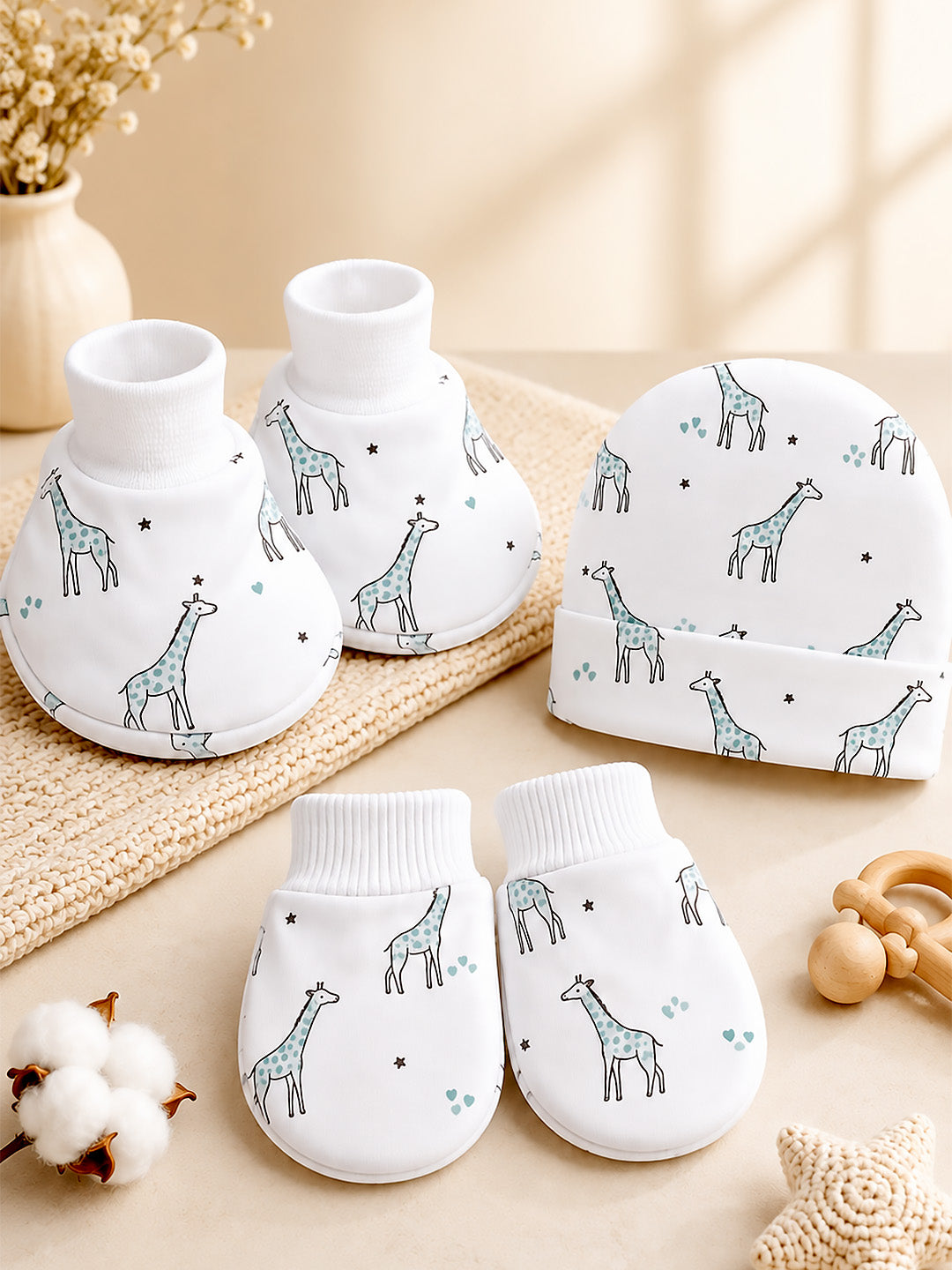 24-Piece Muslin Essentials Newborn Baby Gift Hamper | 100% Cotton Muslin | Unisex | 0–12 Months