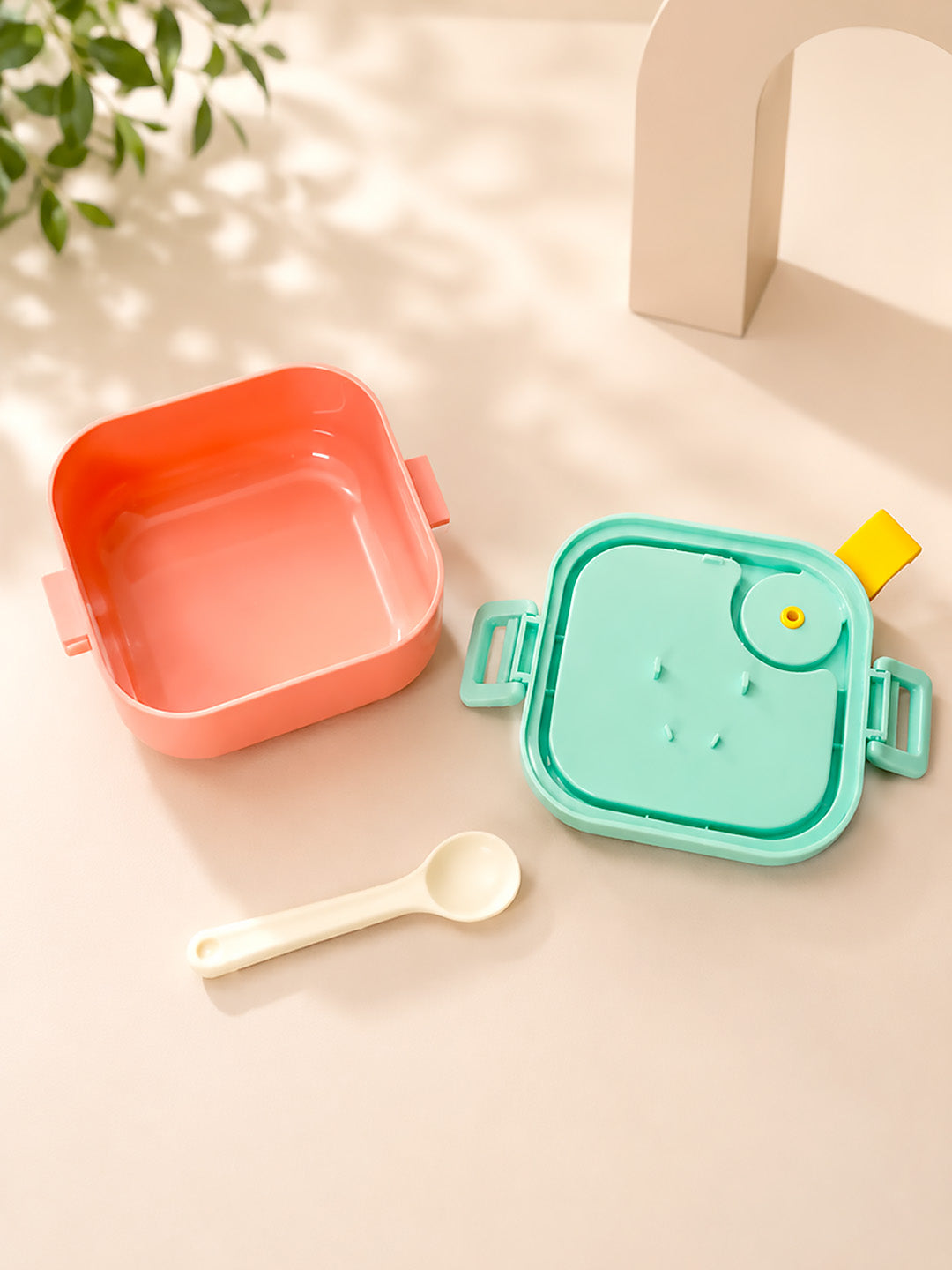 2-Tier Kids Lunch Box | Leak-Proof | BPA-Free | Spoon & Scissor Included