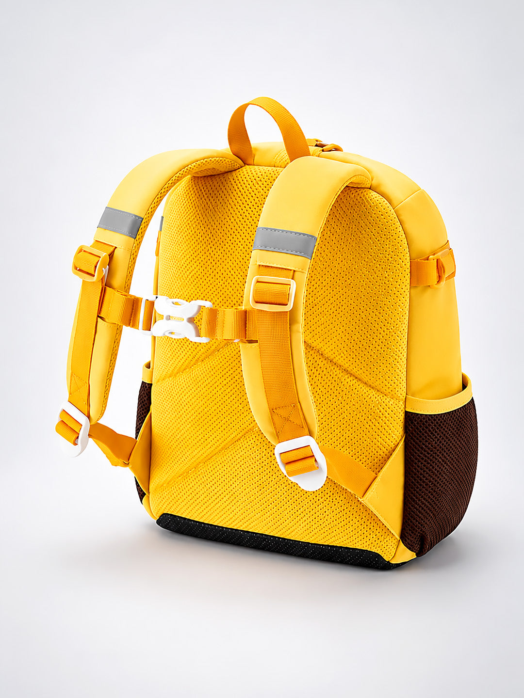 Yellow 3D Lion Kids Backpack with Safety Leash | Toddler School Bag