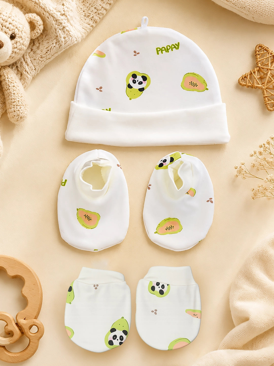 Panda Papay 23-Piece Newborn Baby Gift Hamper | Pure Cotton | Unisex | 0–3 Months