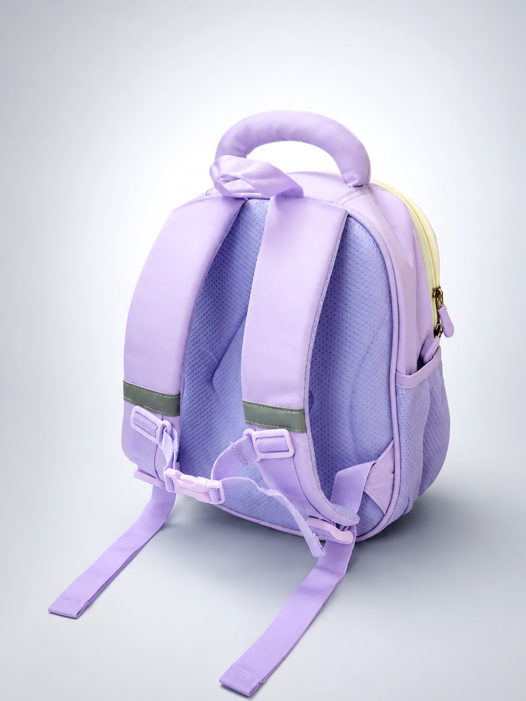 Purple LED Bear Kids School Backpack with Cute Candy Patches