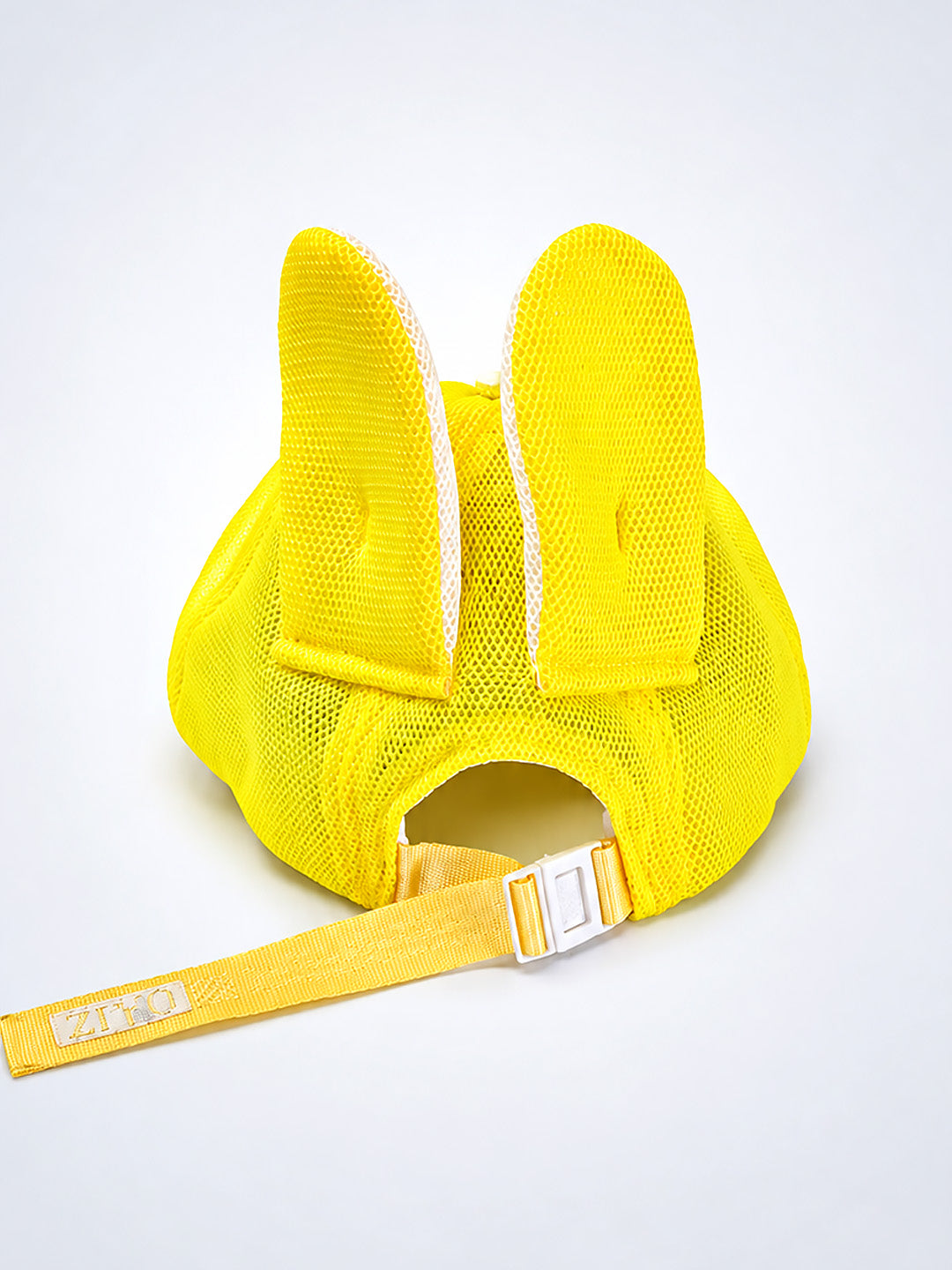 Yellow 3D Bunny Ears Kids Cap | Mesh Fabric | Adjustable Fit | 2–6 Years
