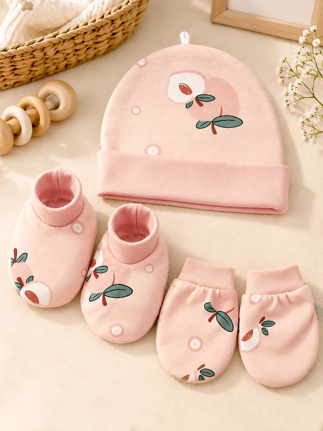 Newborn | Welcome Baby | Baby Shower | 22-Piece Gift Set | Pure Cotton | Good Morning Pink Suitcase | Baby Girl | 0–3 Months