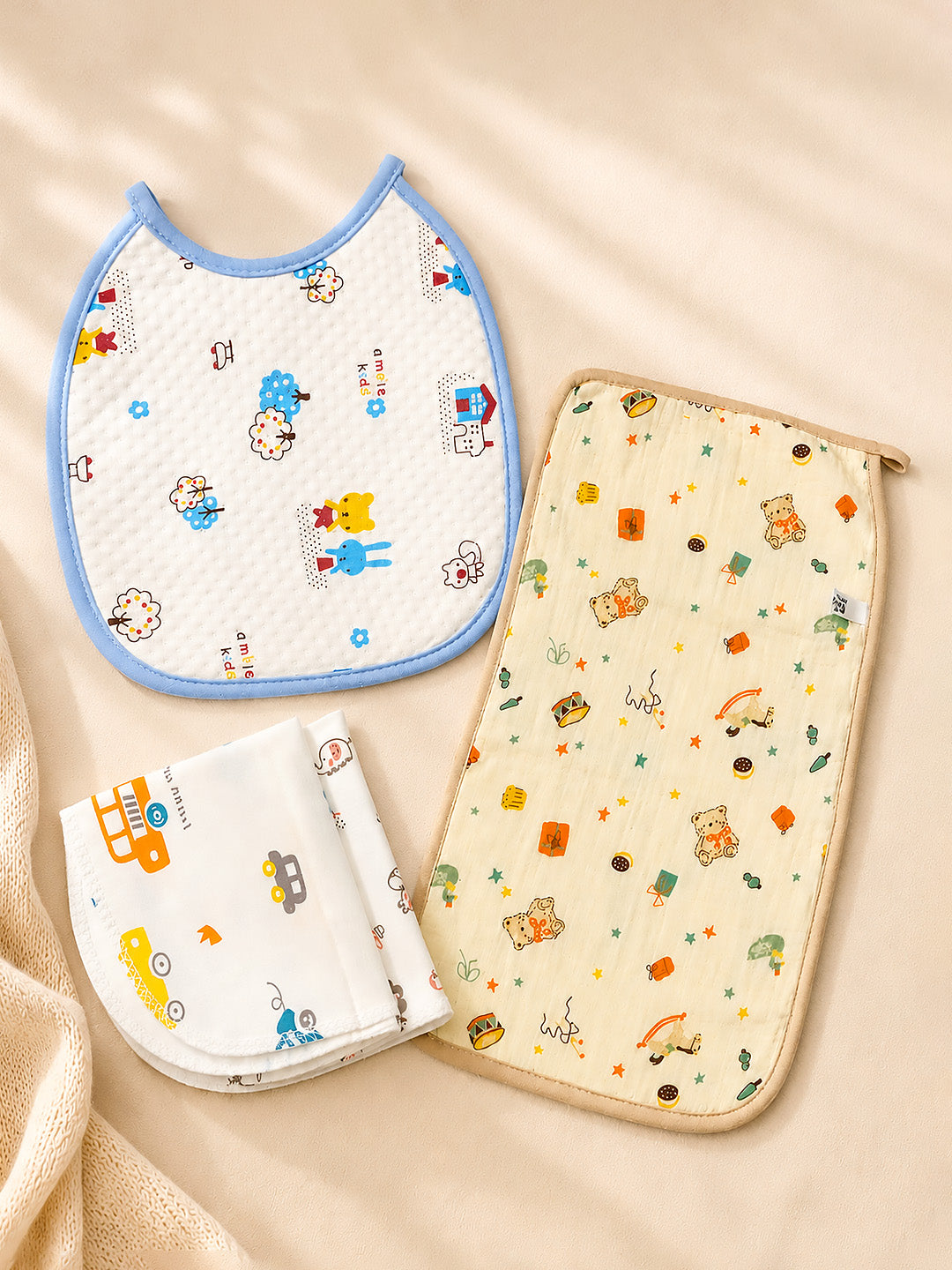 Welcome Baby 13-Piece Newborn Gift Hamper | Unisex | Cotton Essentials + Sensory Toys | 0–3 Months