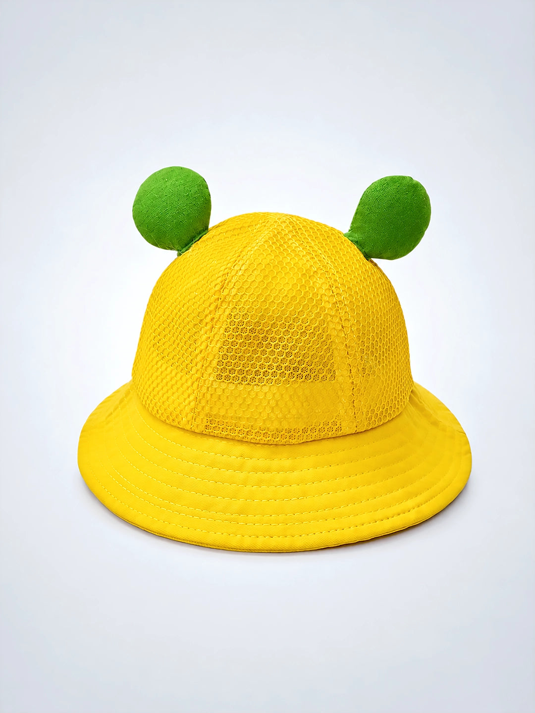 Yellow 3D Frog Kids Bucket Hat | Breathable Mesh | Toddlers & Kids 2–6 Years
