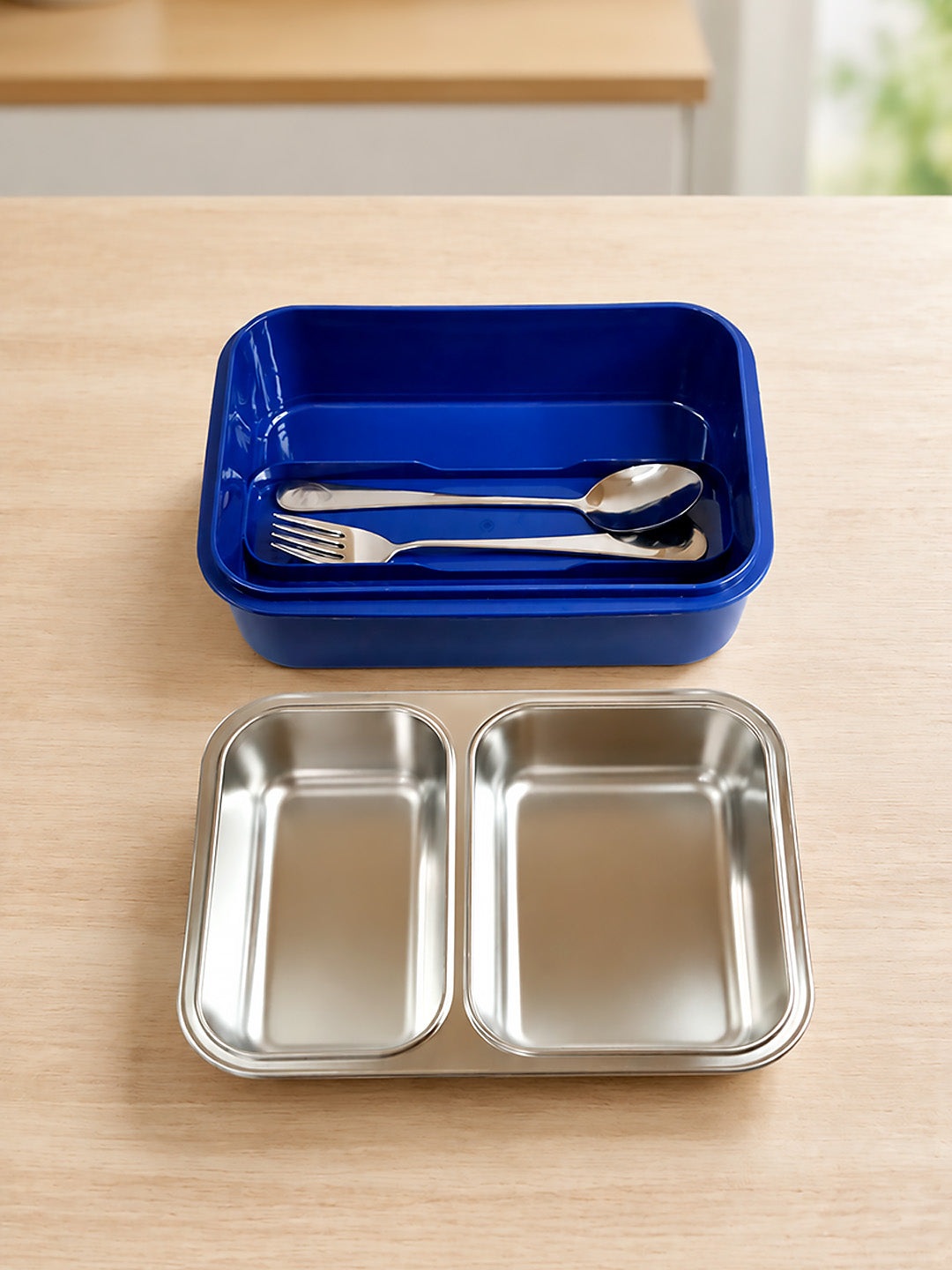 Kids Stainless Steel Lunch Box – Construction Trucks "To The Rescue" | Leakproof Bento Box with Cutlery