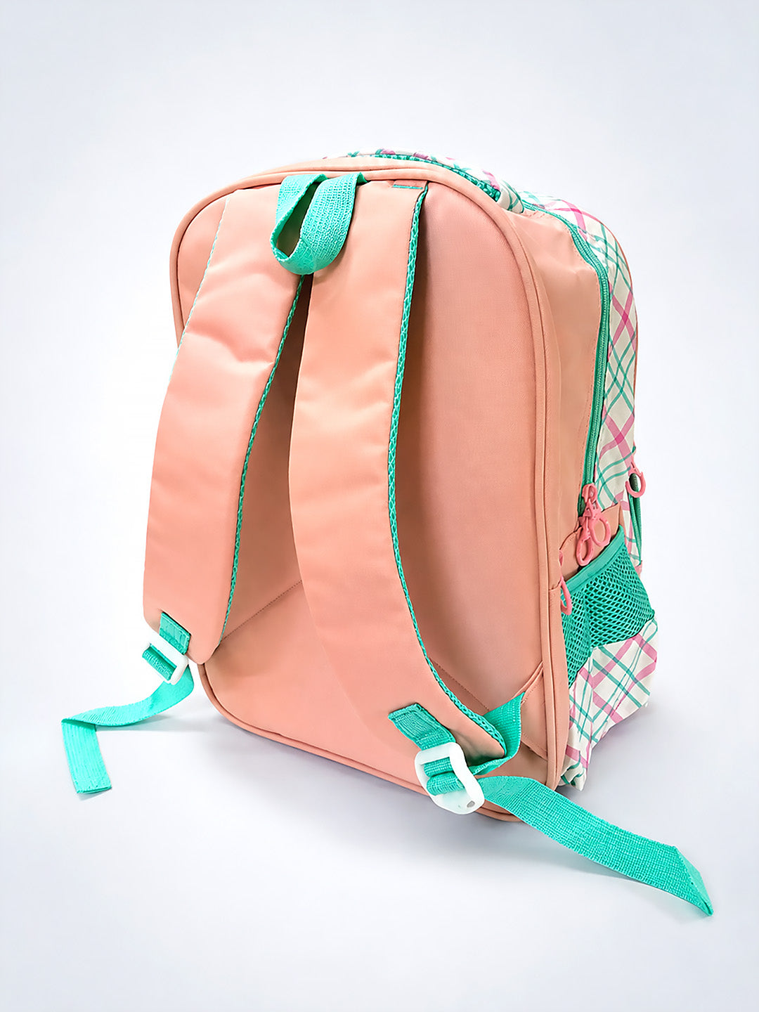 Unicorn School Backpack for Girls – Pink Plaid Kids Bag