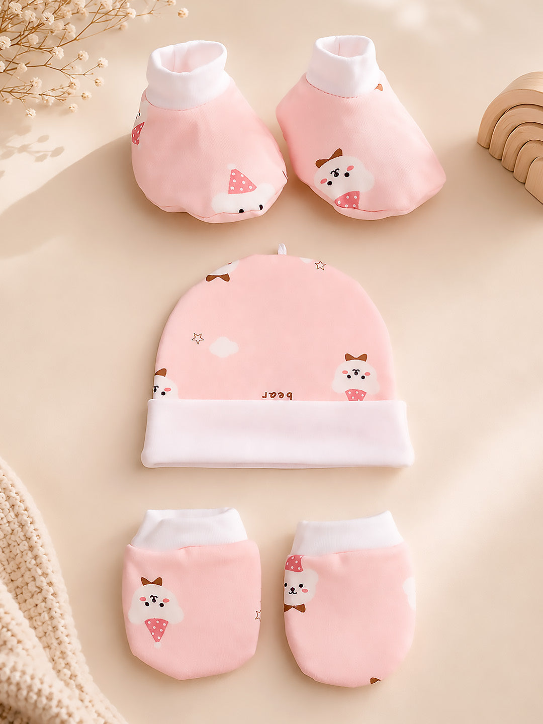 22-Piece Newborn Baby Gift Hamper | Pure Cotton | Yellow Suitcase | 0–3 Months