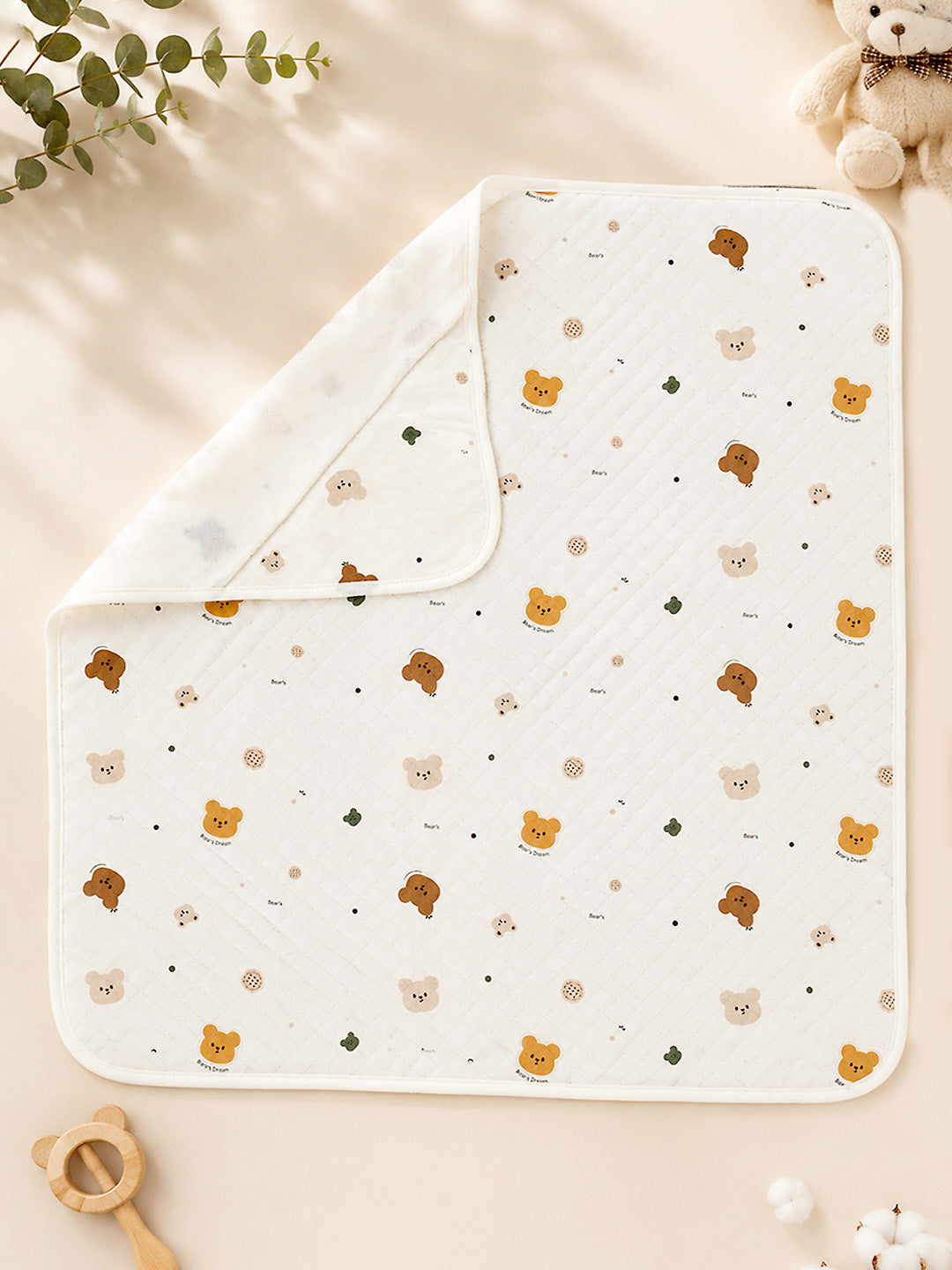 Bear's Dream 6-Layer Muslin Cotton Baby Swaddle Blanket | 4-in-1 | 85×85 cm