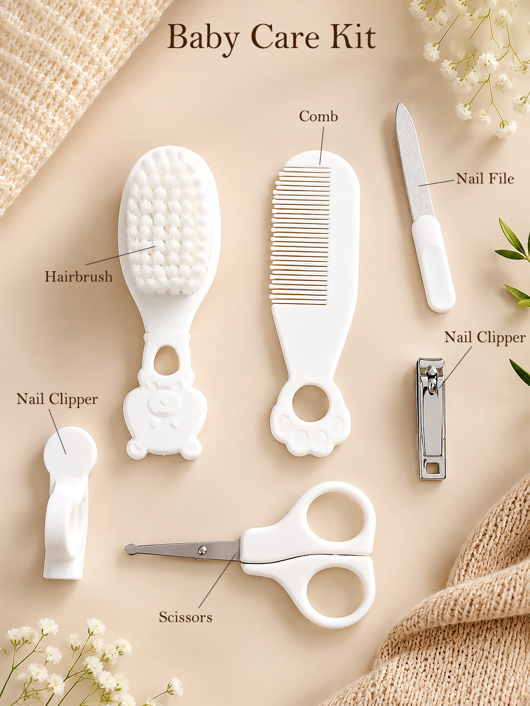 32-Piece Newborn Twin Baby Gift Hamper | Pure Cotton | Unisex | 0–6 Months