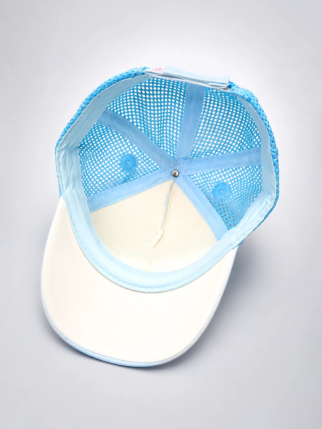 Blue 3D Bunny Kids Cap with Bear Ears | Breathable Mesh | Adjustable Fit | 2–6 Years