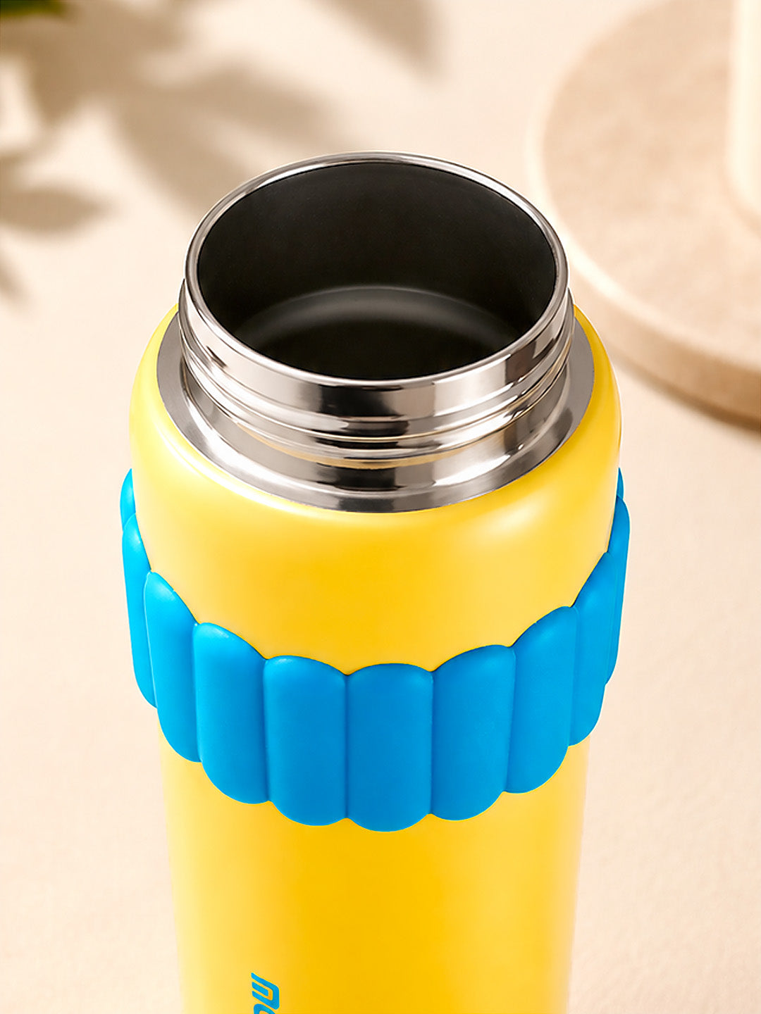 Yellow Stainless Steel Water Bottle | Flip Lid, Straw & Carry Loop