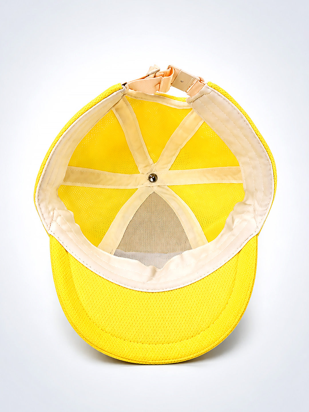 Yellow 3D Bunny Ears Kids Cap | Mesh Fabric | Adjustable Fit | 2–6 Years