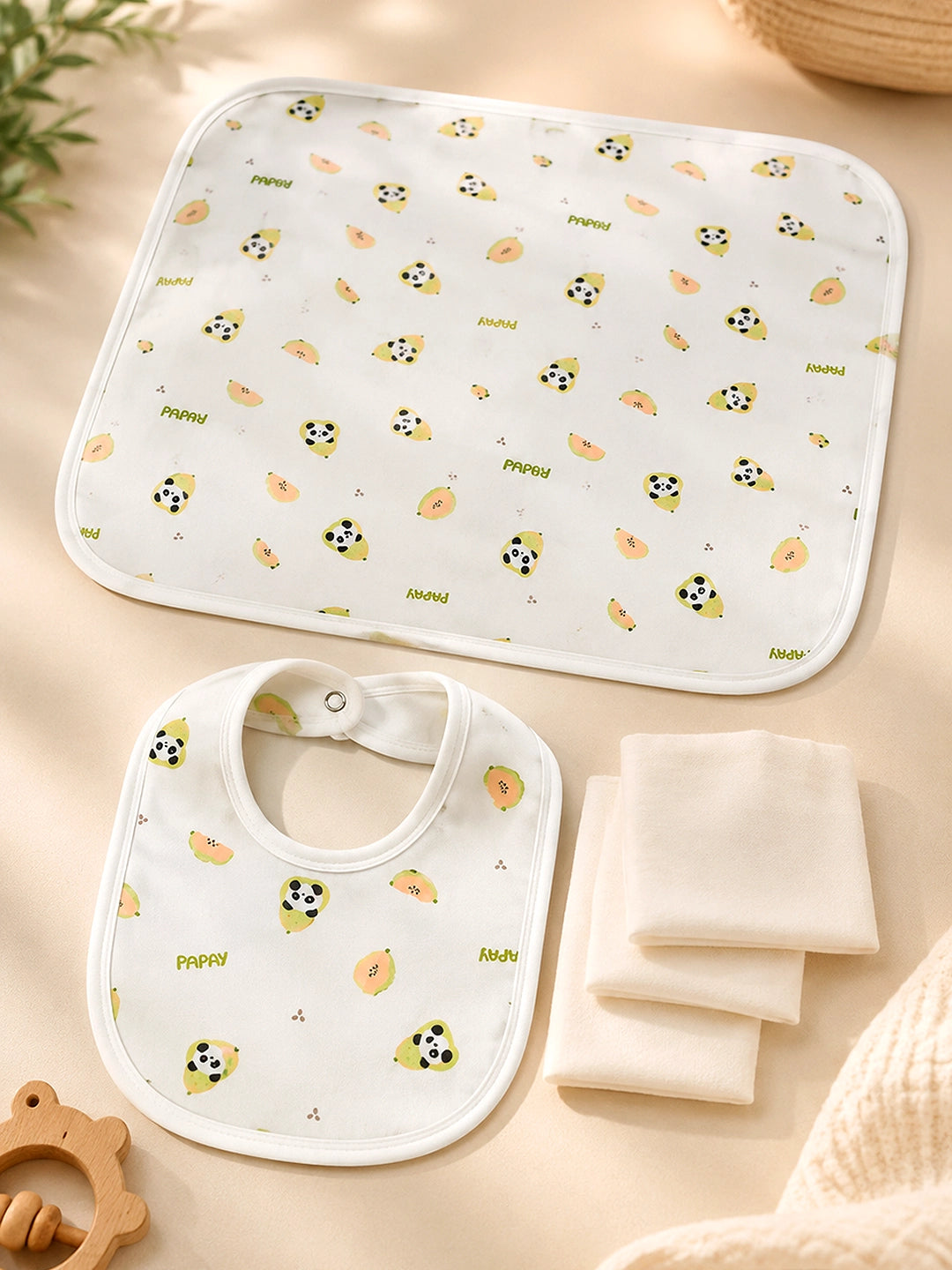 Panda Papay 23-Piece Newborn Baby Gift Hamper | Pure Cotton | Unisex | 0–3 Months
