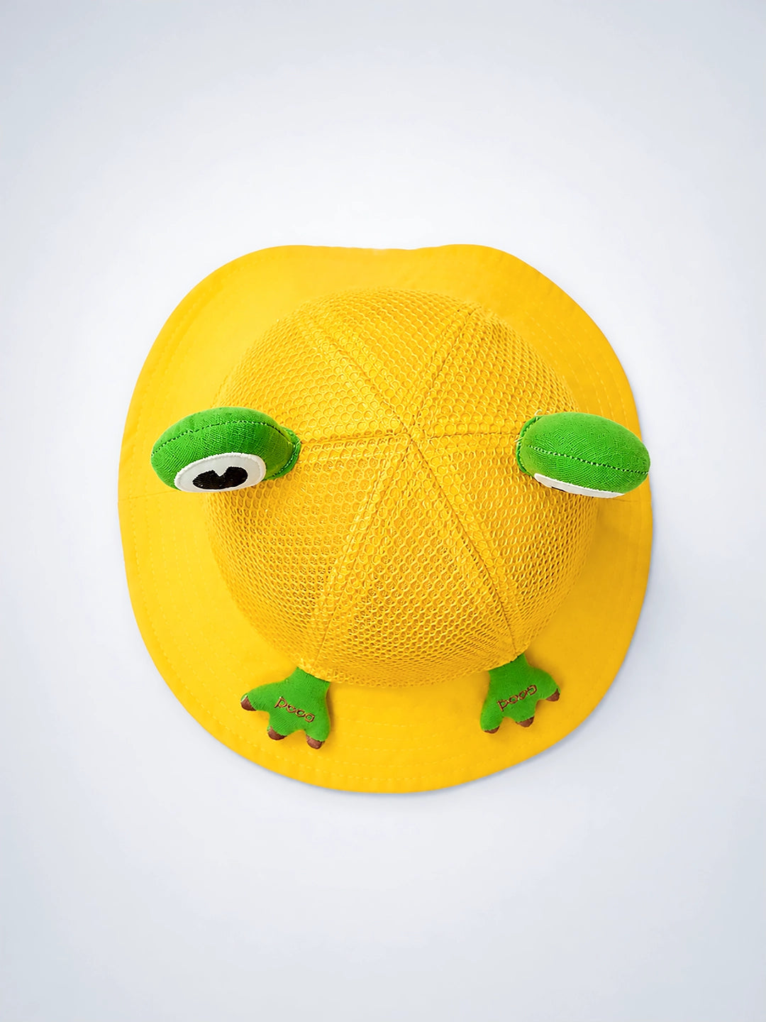 Yellow 3D Frog Kids Bucket Hat | Breathable Mesh | Toddlers & Kids 2–6 Years