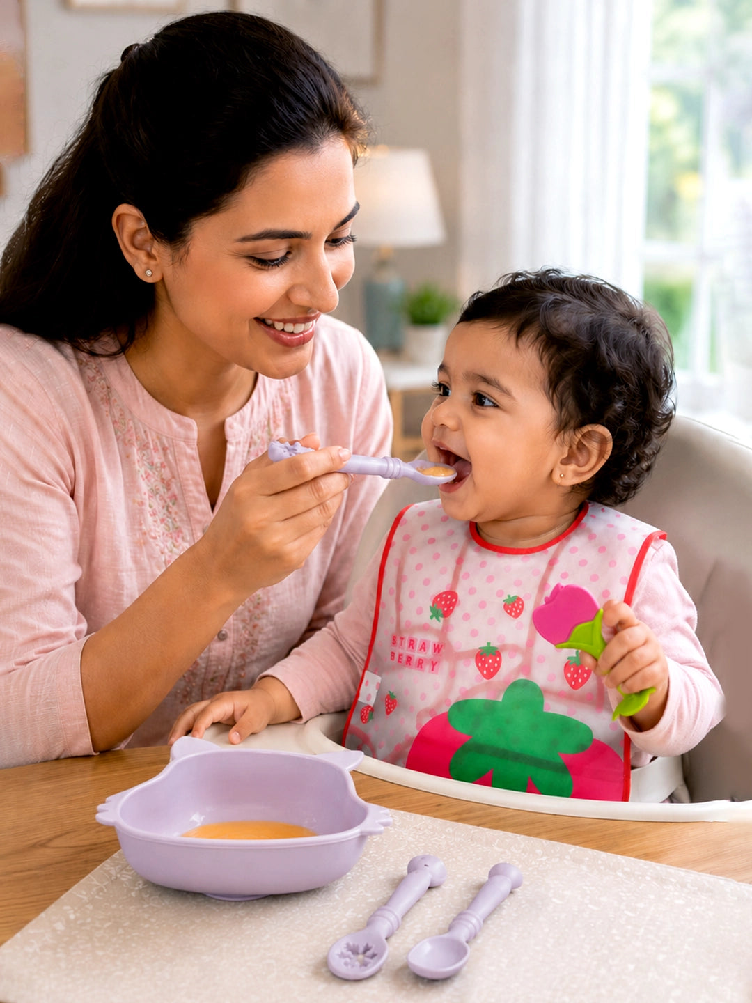 7-Piece Baby Weaning Gift Hamper | Silicone Feeding Set | 0–24 Months