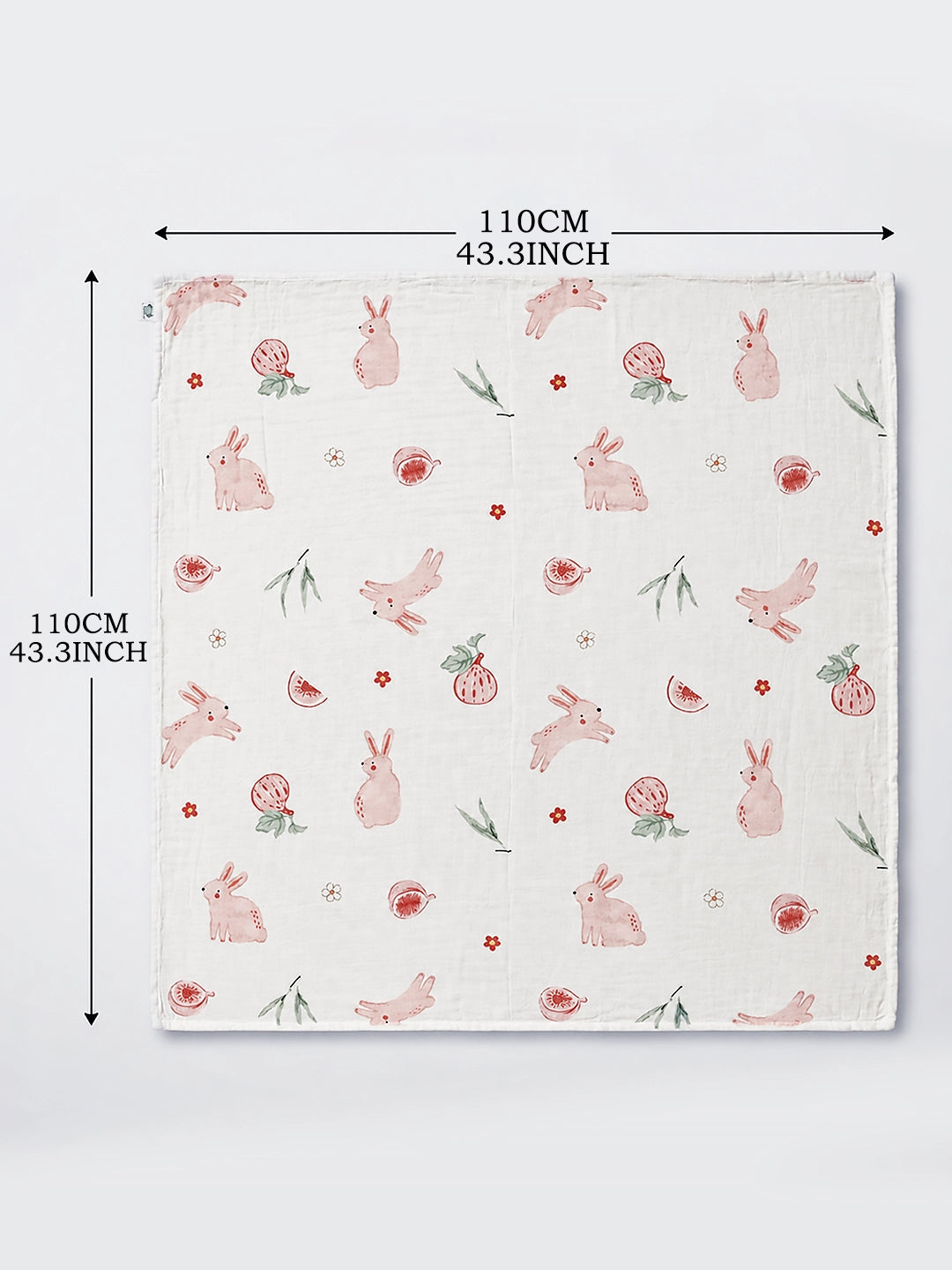 Muslin Cotton Baby Swaddle Set Of - 2 | Breathable & Soft | Safari Kingdom Design