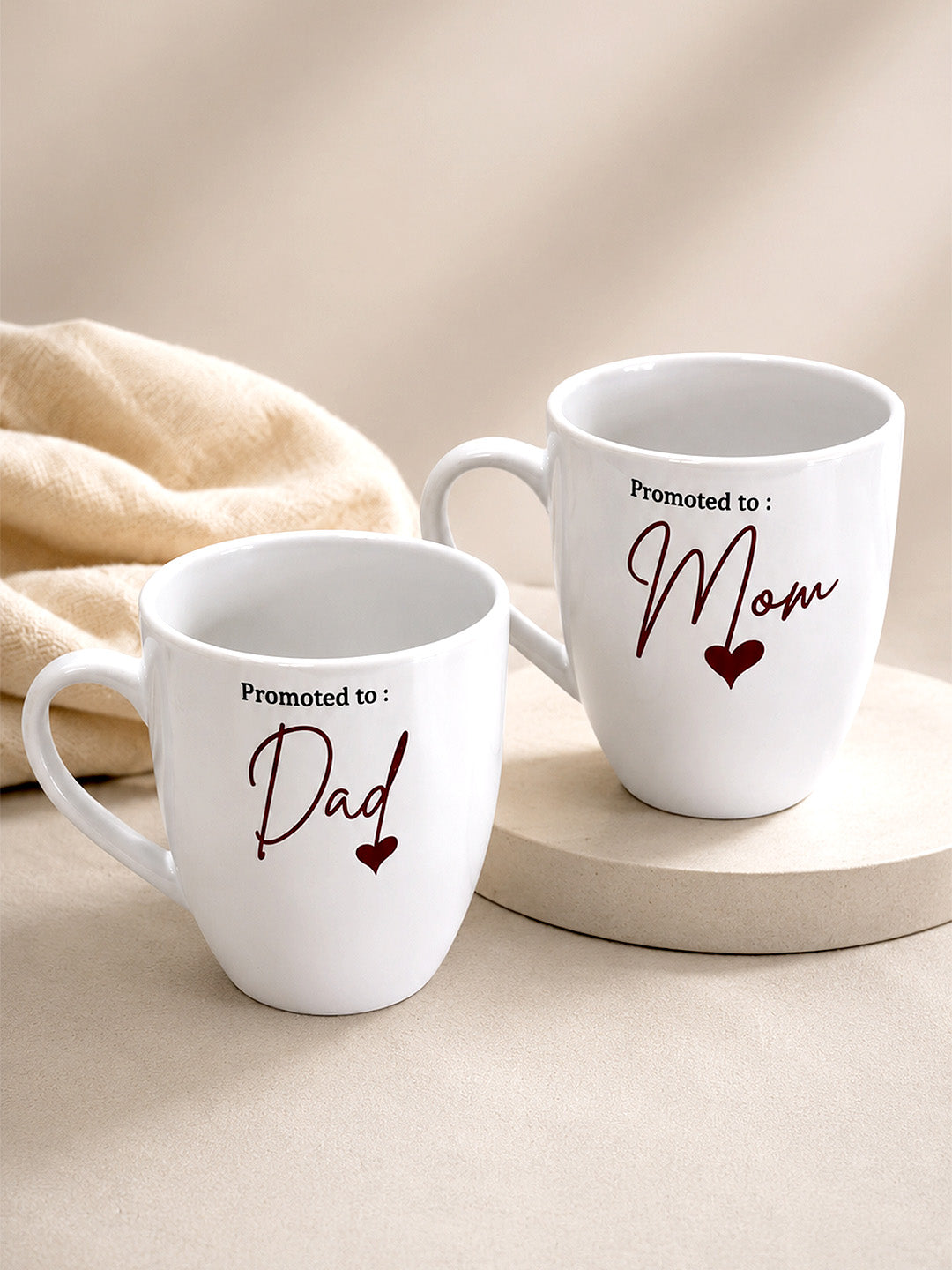 New Parent Gift Hamper 10-Piece | "I Love You Mom & Dad" Baby Onesies, Mugs, Wooden Photo Frames & More