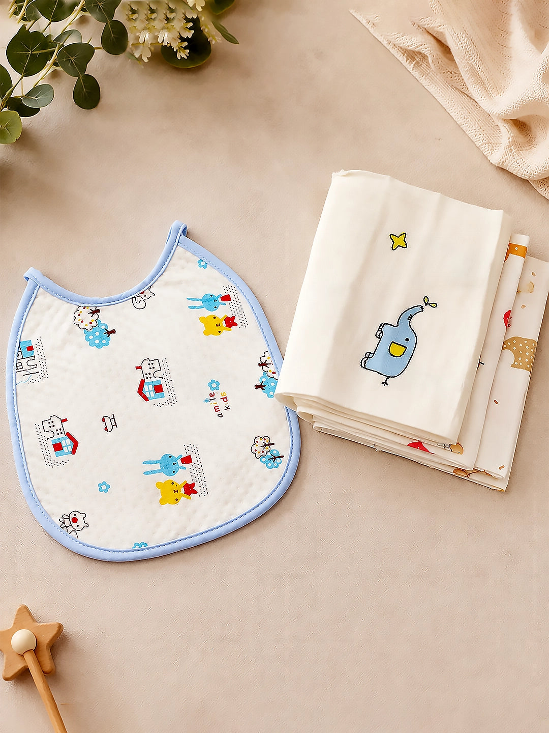 Crawling Baby | Annaprashana Ceremony | 13-Piece Baby Gift Hamper | Pure Cotton  | 6–12 Months