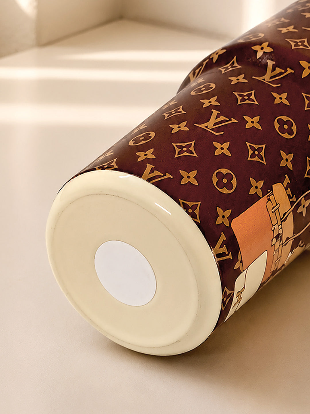 Labubu Monogram Stainless Steel Kids Tumbler | Dual Lid & Carry Handle