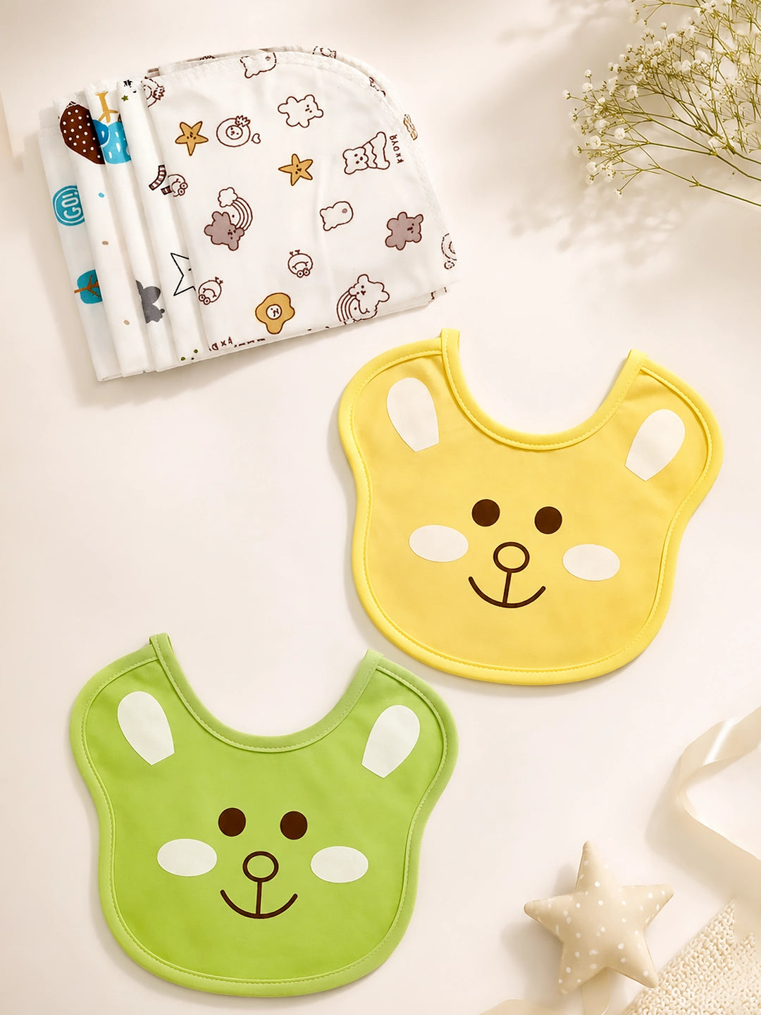 Little Bear Friends 18-Piece Newborn Baby Gift Hamper | Pure Cotton | Unisex | 0–6 Months