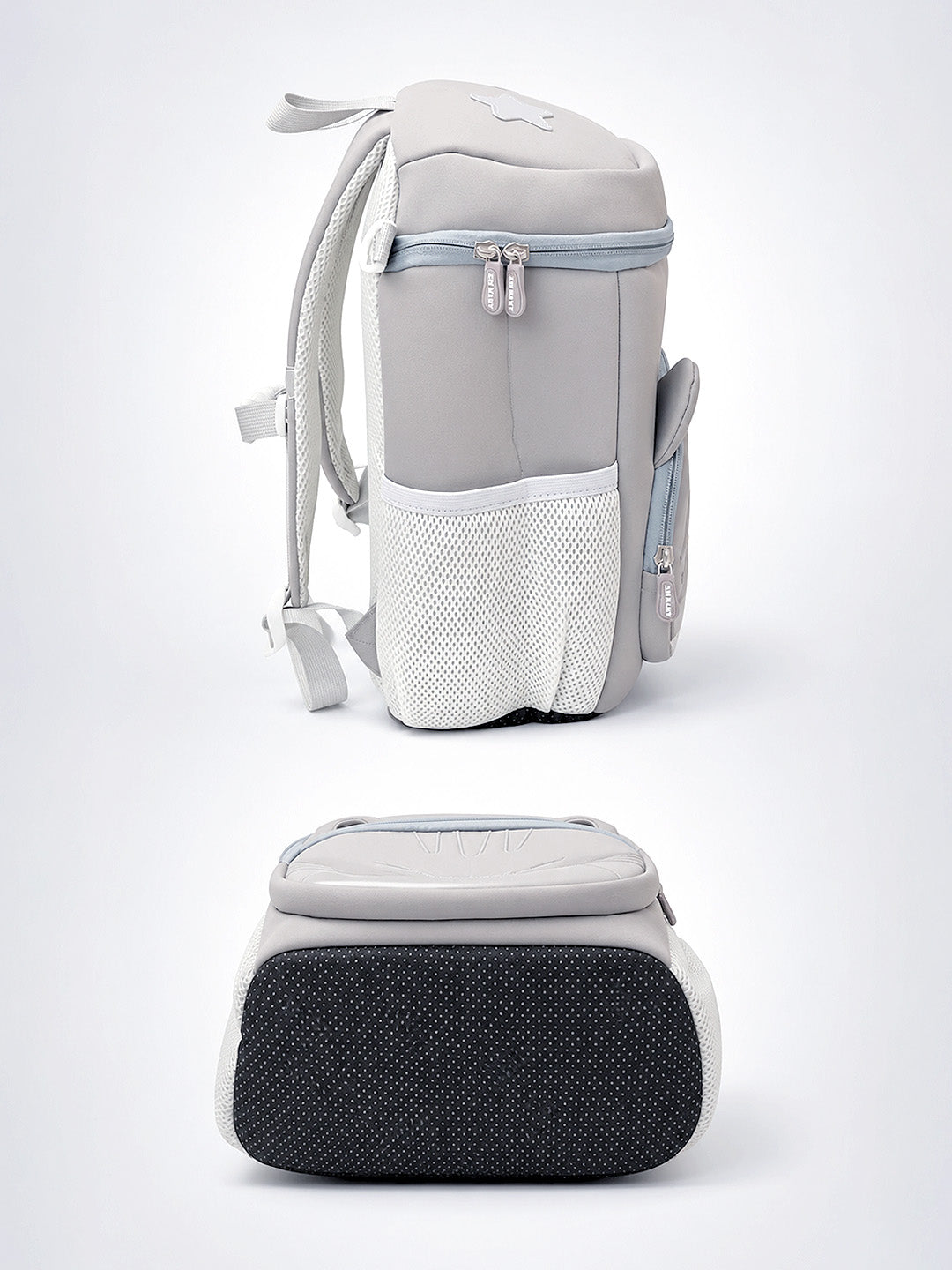 3D Cat Toddler & Kids Backpack with Safety Leash – Gray