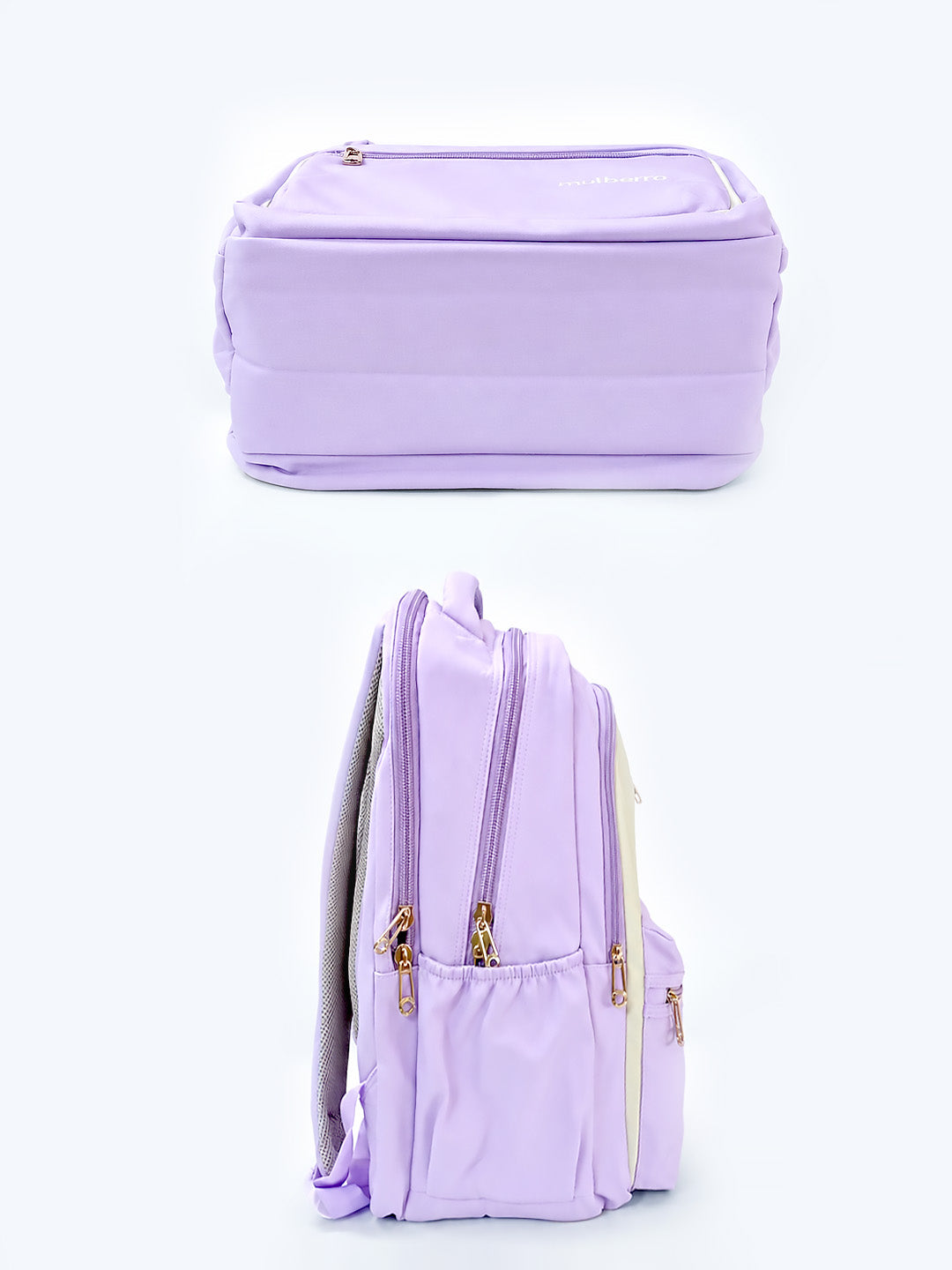 Purple Bear & Bunny Kids School Backpack